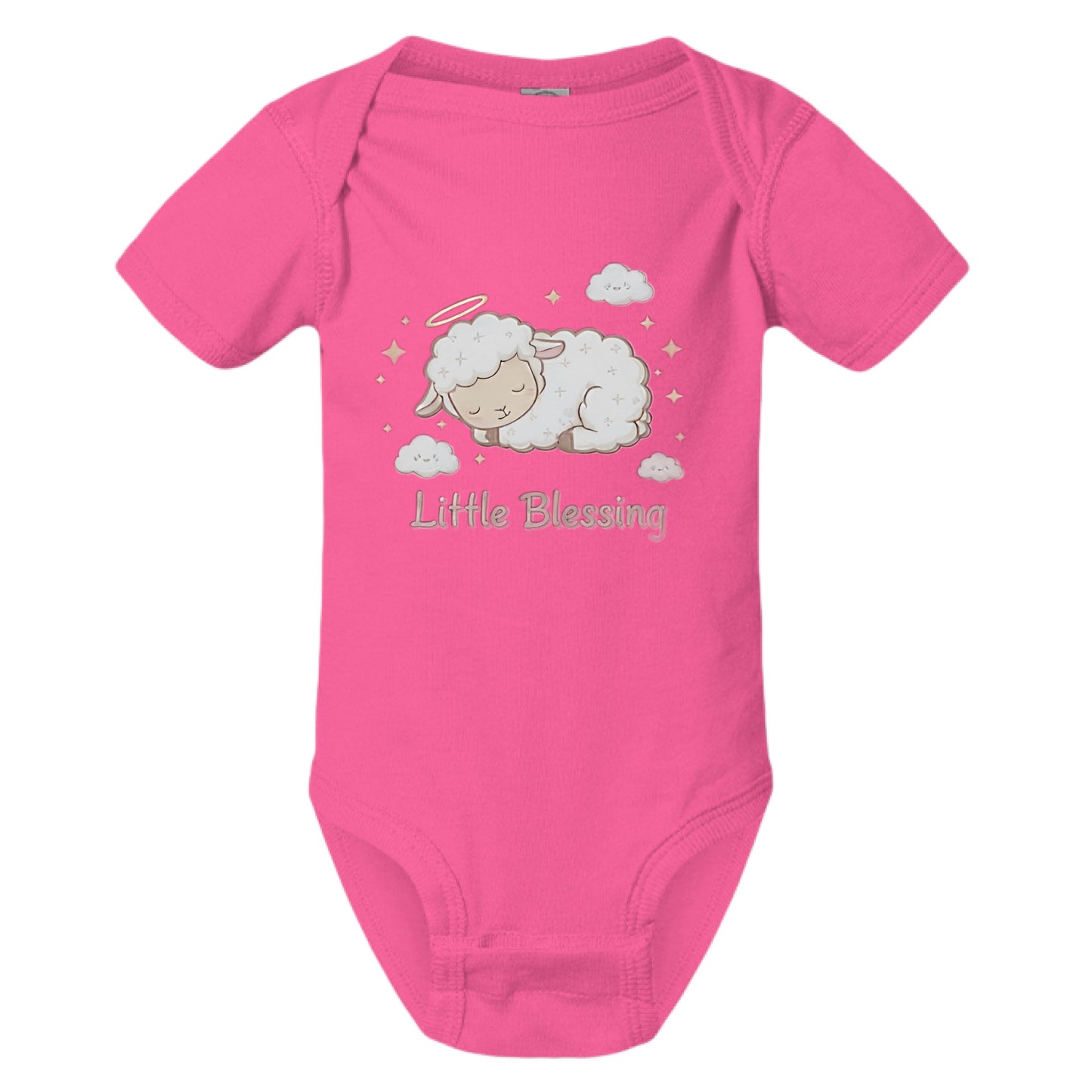 Little Blessing Faith Onesie HOT PINK Salvation Clothing and Accessories