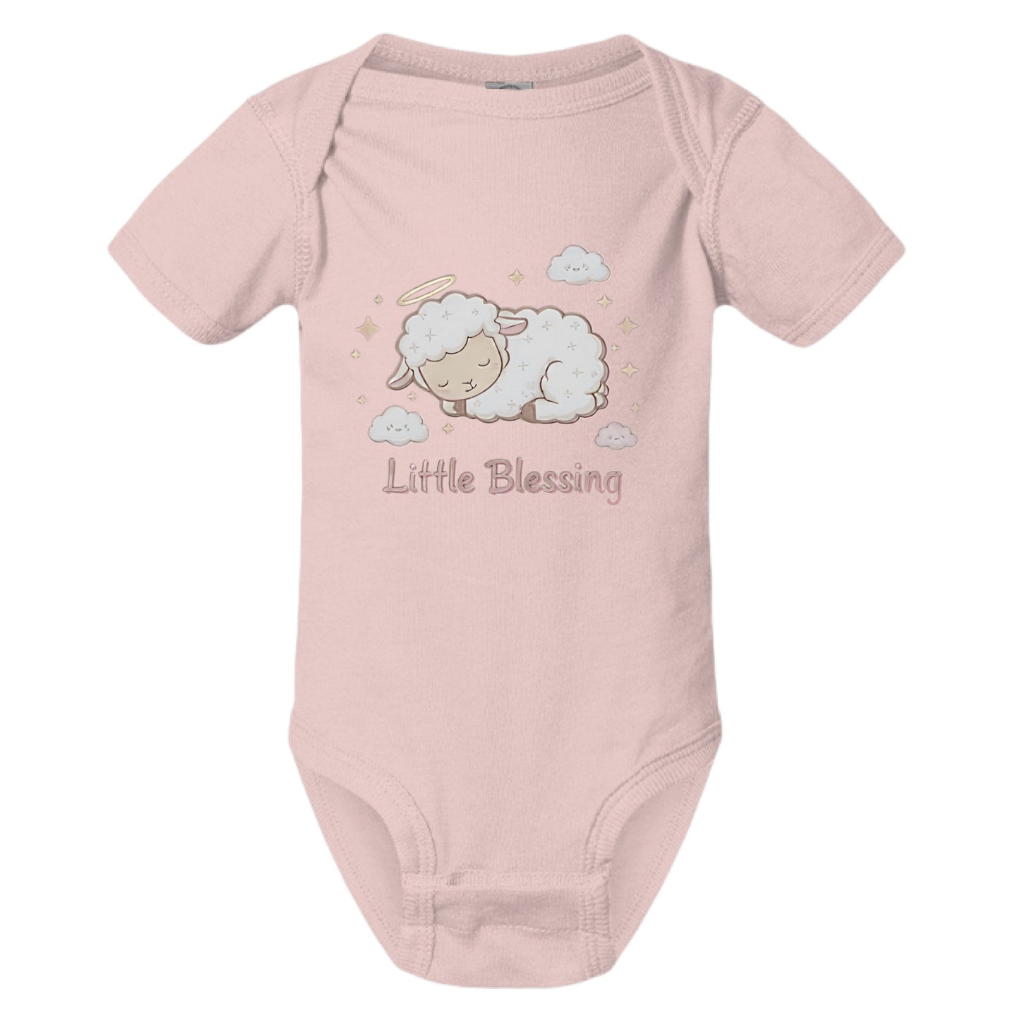 Little Blessing Faith Onesie Blush Salvation Clothing and Accessories