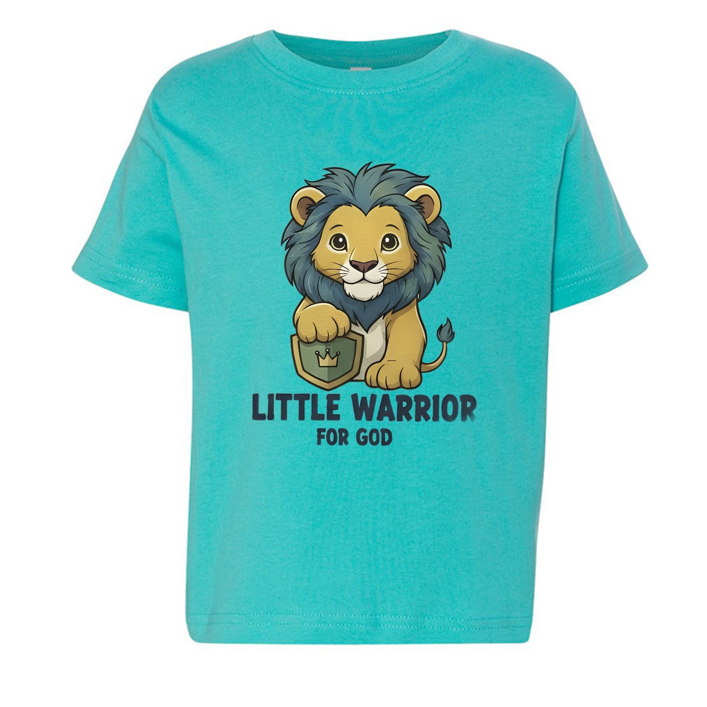 Little Warrior of God Faith Toddler T-Shirt CARIBBEAN Salvation Clothing and Accessories