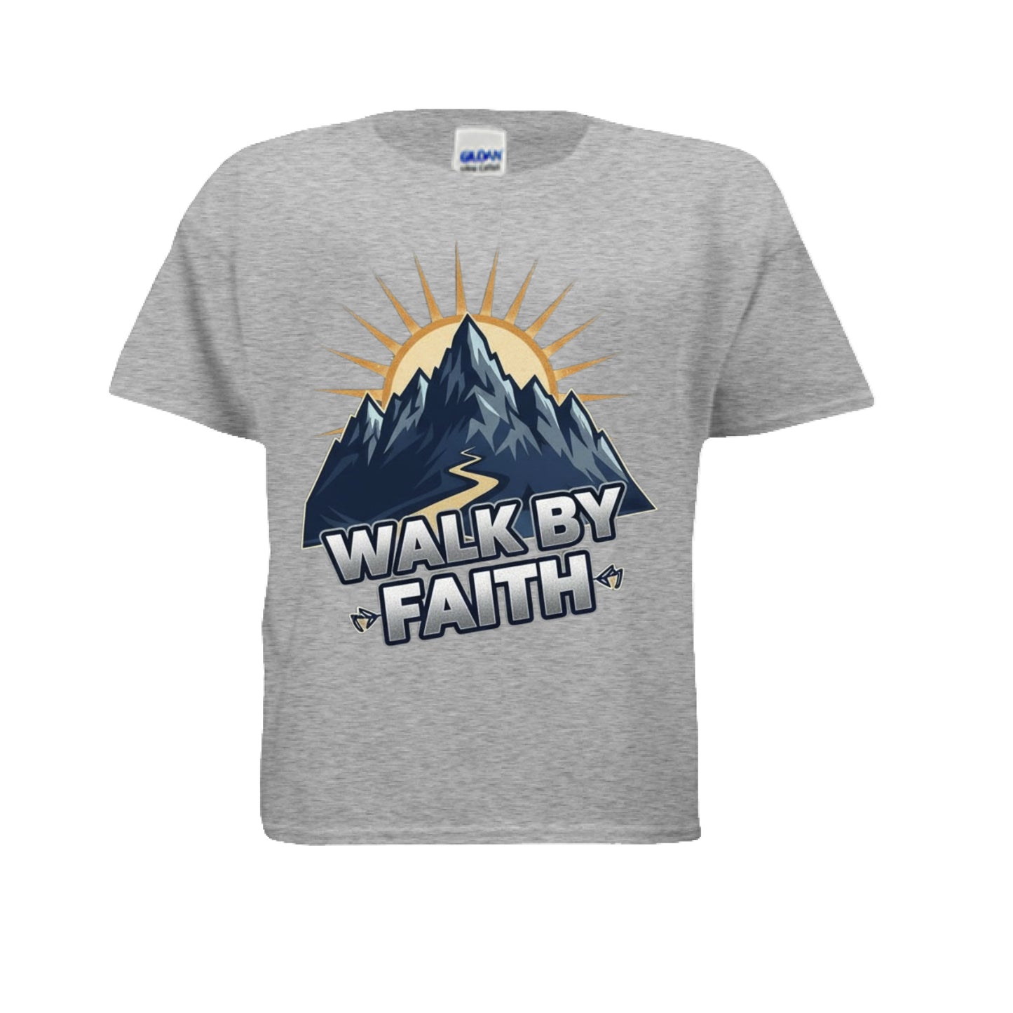 Walk by Faith Faith Kids T-Shirt SPORT GREY Salvation Clothing and Accessories