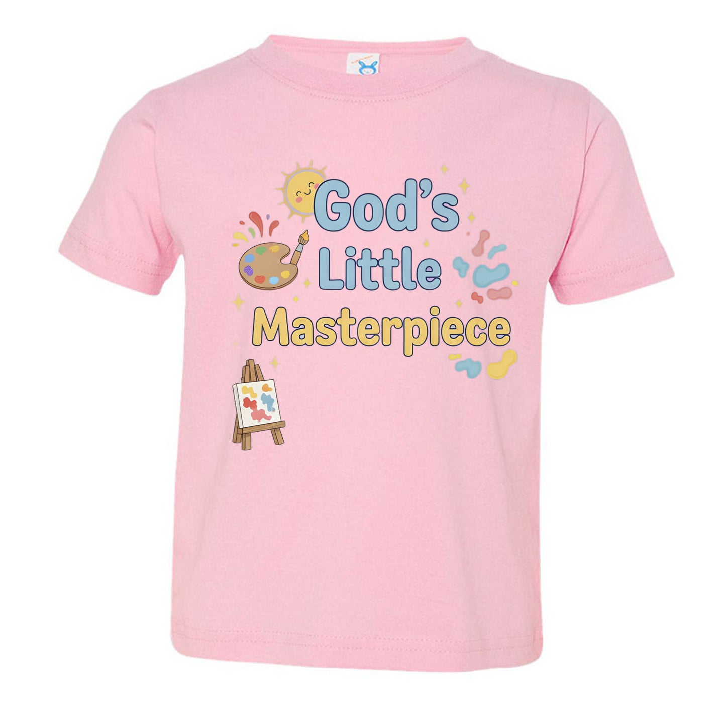Gods little Masterpiece Faith Toddler T-shirt PINK Salvation Clothing and Accessories
