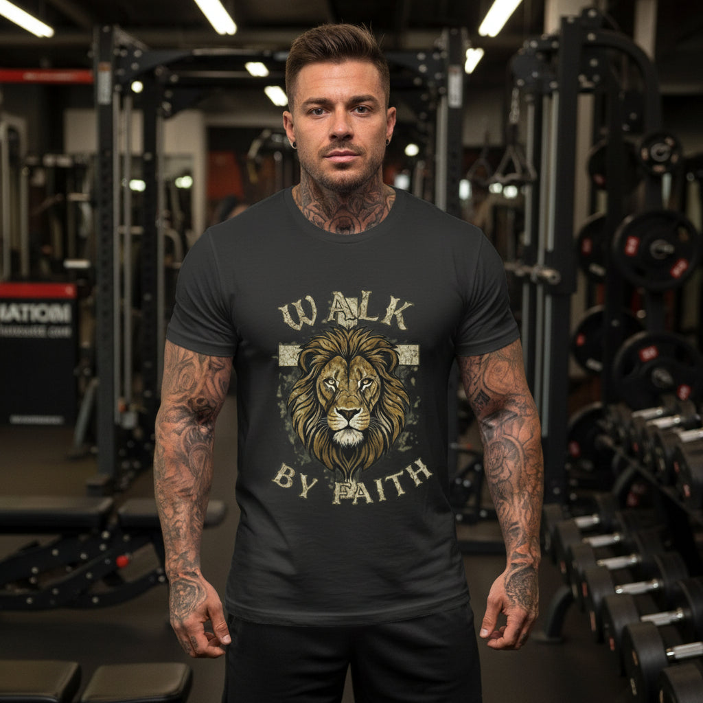 Walk by Faith Faith T-Shirt BLACK Salvation Clothing and Accessories