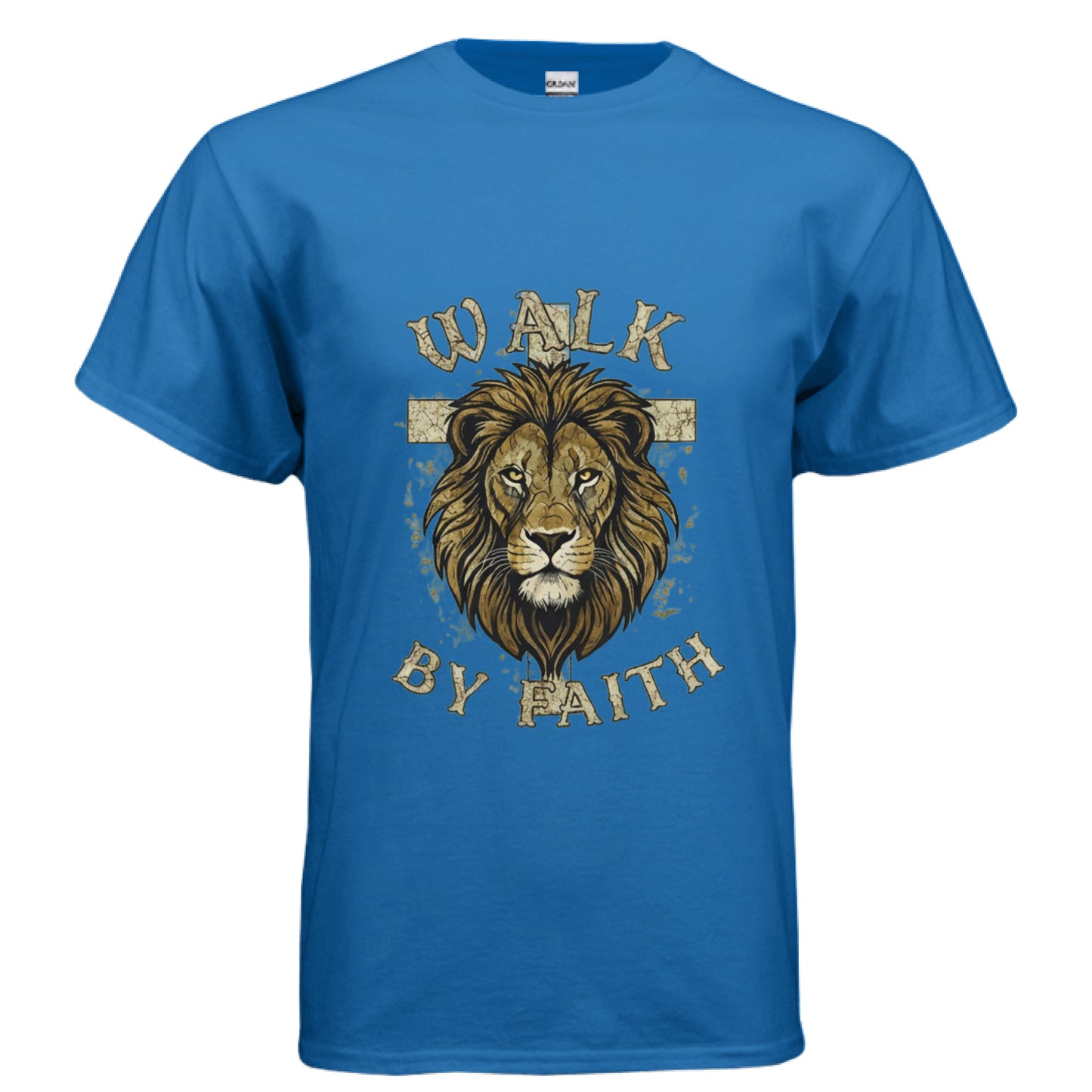 Walk by Faith Faith T-Shirt ROYAL Salvation Clothing and Accessories