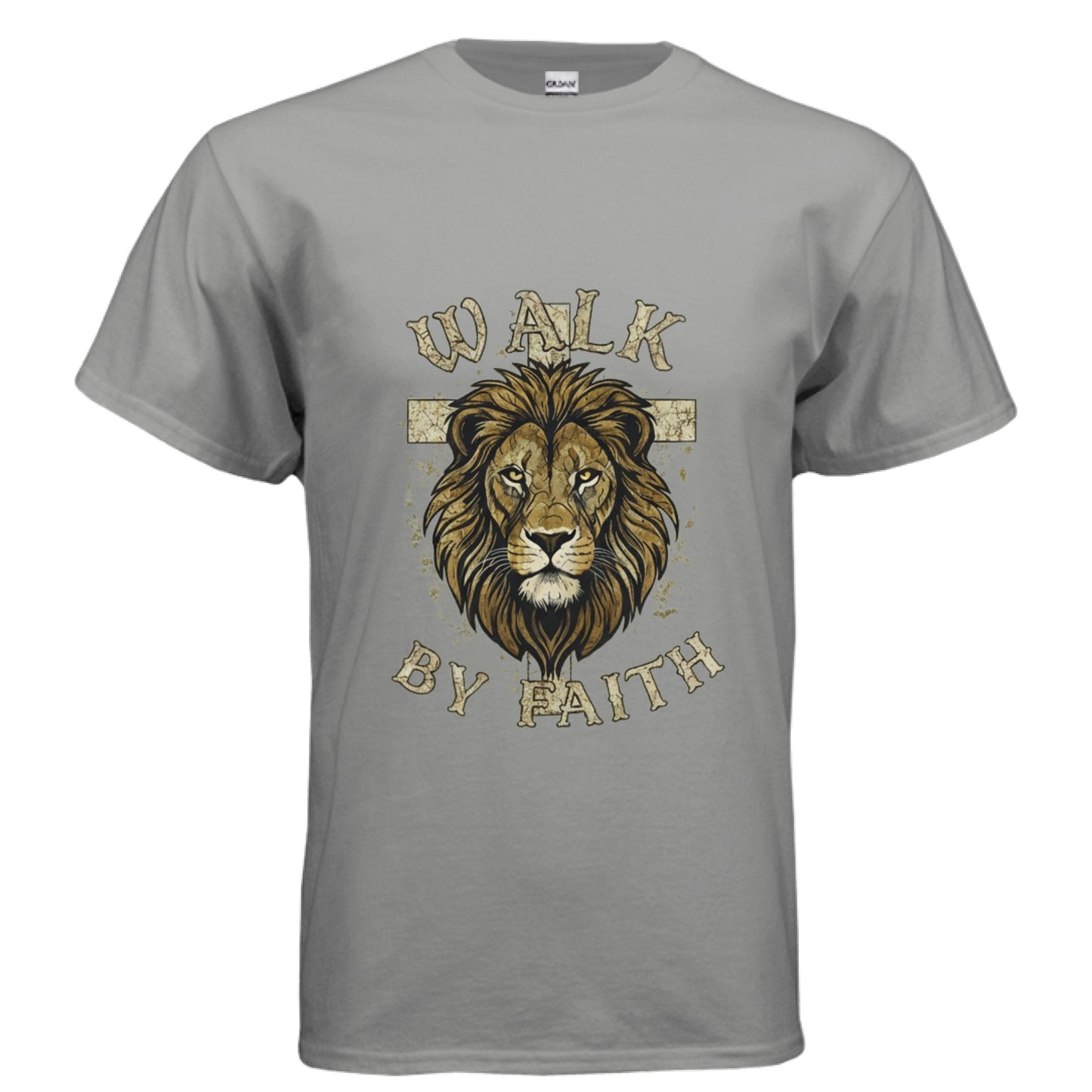 Walk by Faith Faith T-Shirt GRAVEL Salvation Clothing and Accessories