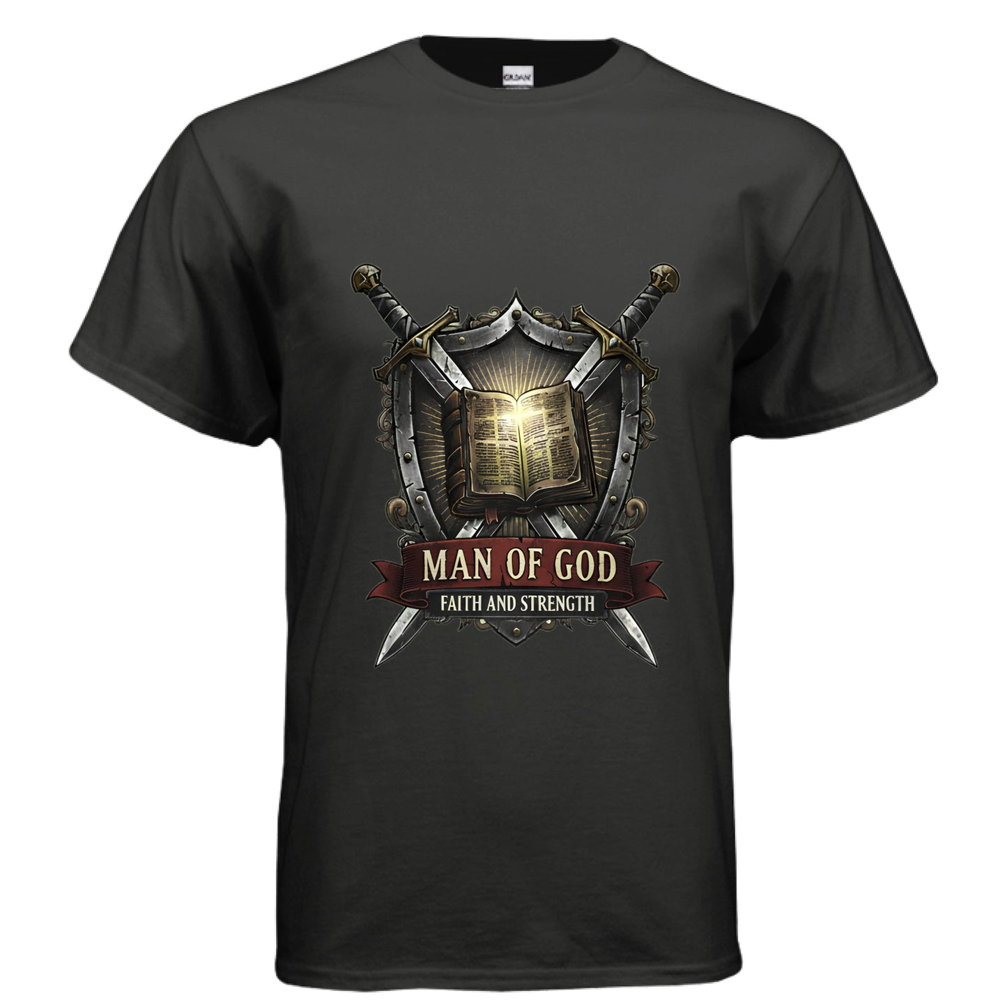 Man Of God Faith T-Shirt BLACK Salvation Clothing and Accessories