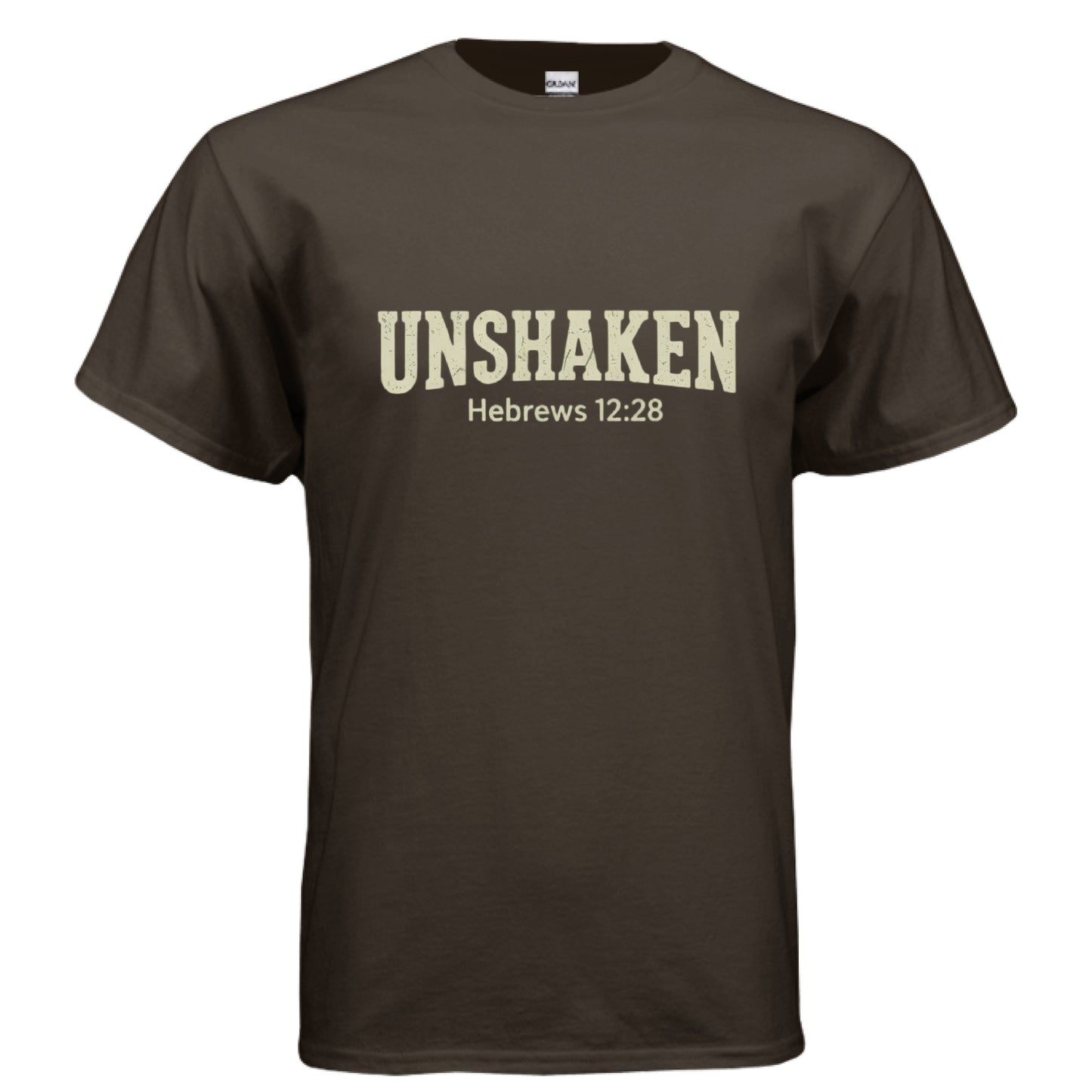 UNSHAKEN Faith T-Shirt DARK CHOCOLATE Salvation Clothing and Accessories