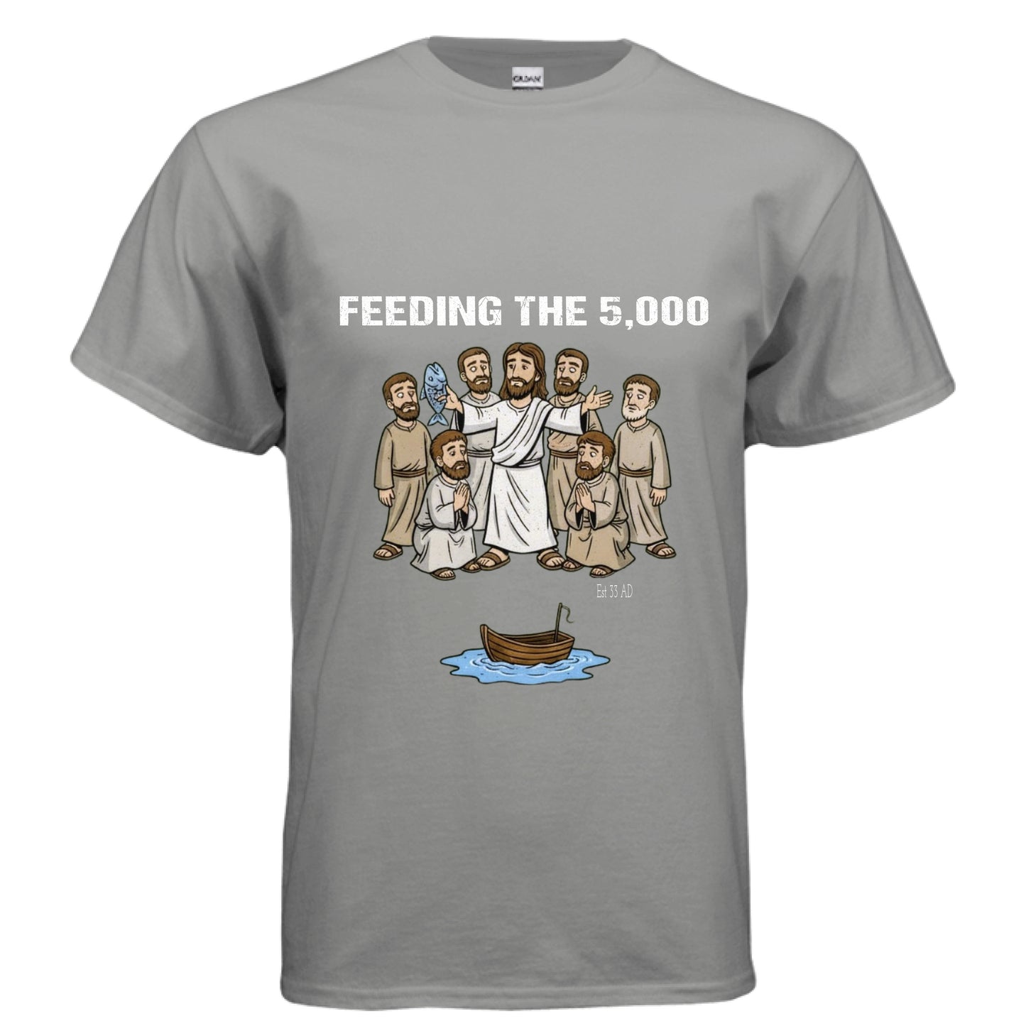 Feeding the 5000 Faith T-Shirt GRAVEL Salvation Clothing and Accessories