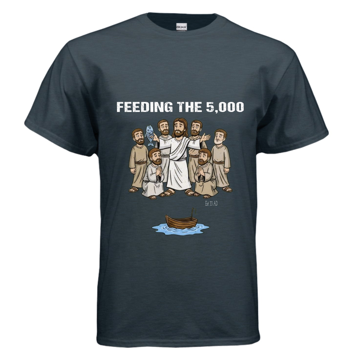 Feeding the 5000 Faith T-Shirt MIDNIGHT Salvation Clothing and Accessories