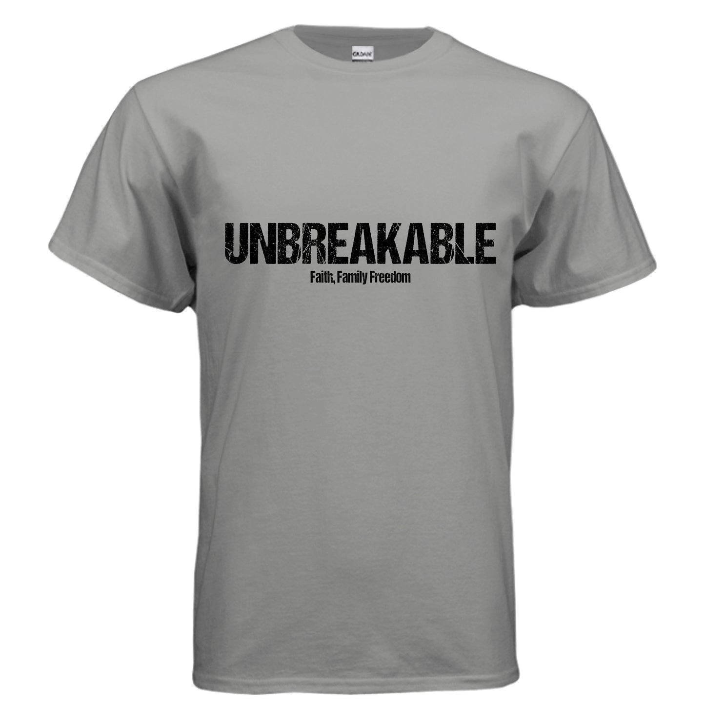 Unbreakable Christian T-Shirt (Black Letter) GRAVEL Salvation Clothing and Accessories Apparel