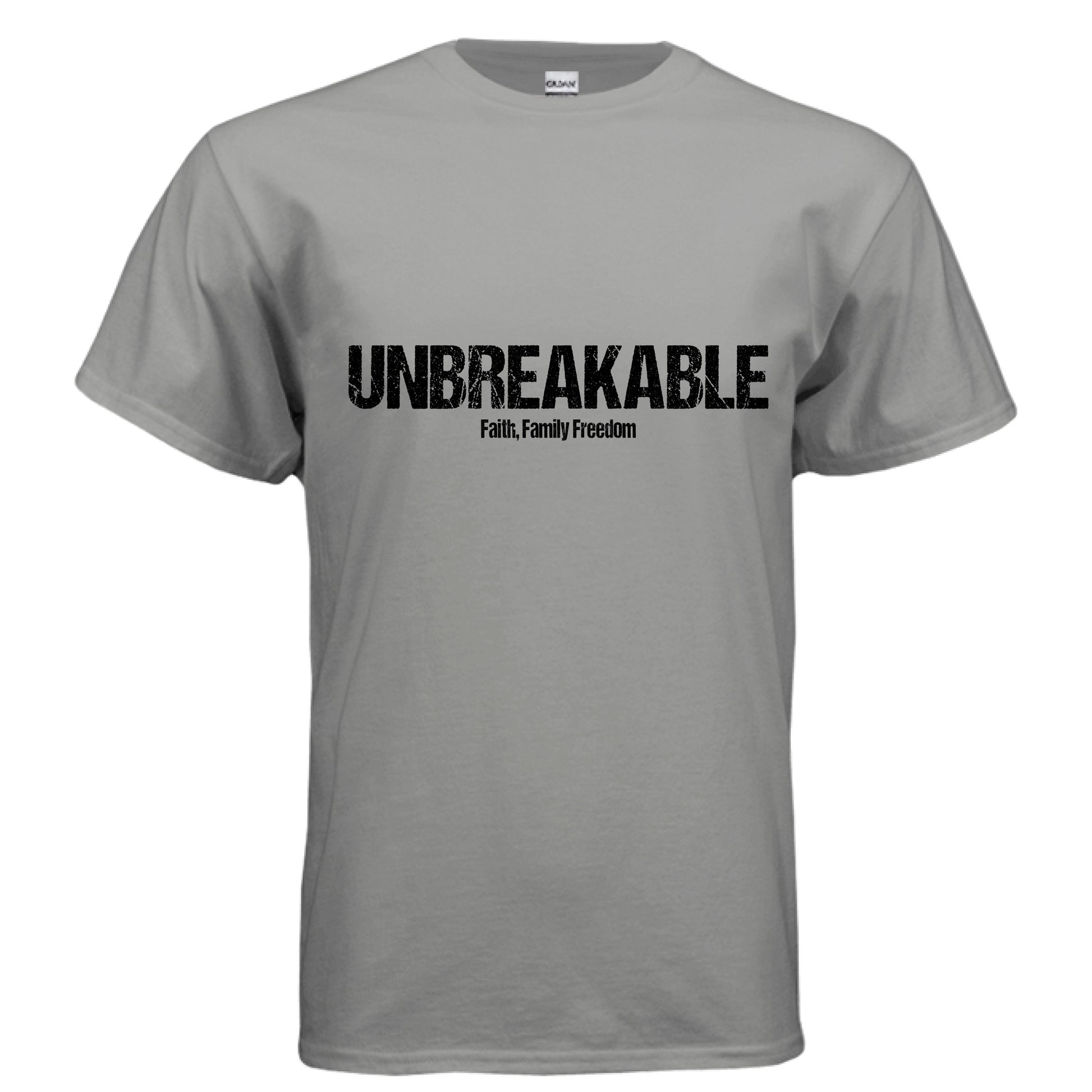 Unbreakable Christian T-Shirt (Black Letter) GRAVEL Salvation Clothing and Accessories Apparel