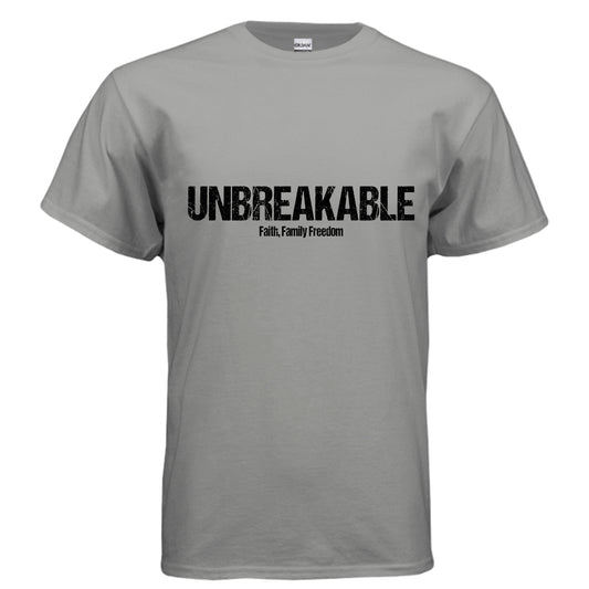 Unbreakable Christian T-Shirt (Black Letter) GRAVEL Salvation Clothing and Accessories Apparel