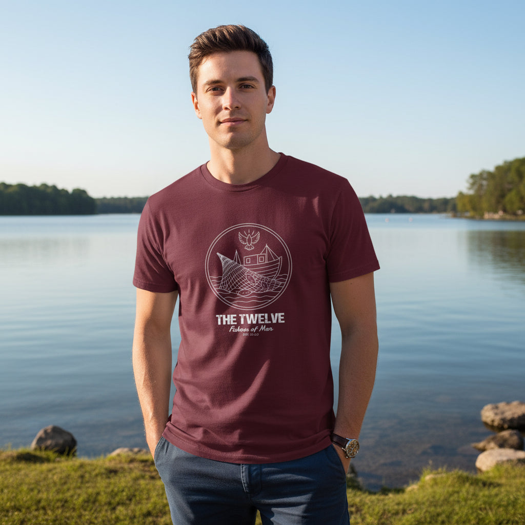 The Twelve Faith T-Shirt MAROON Salvation Clothing and Accessories Apparel