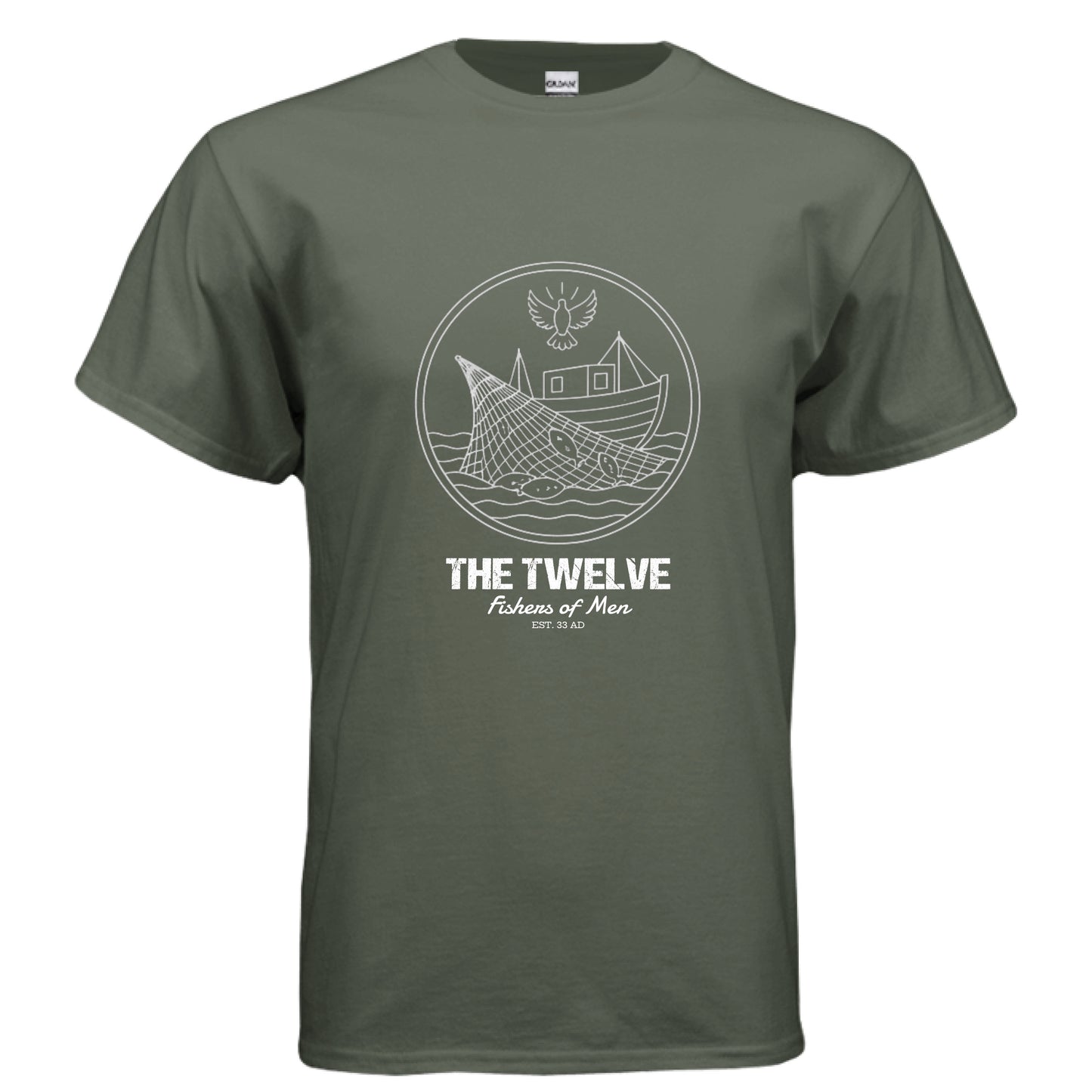 The Twelve Faith T-Shirt MILITARY GREEN Salvation Clothing and Accessories Apparel