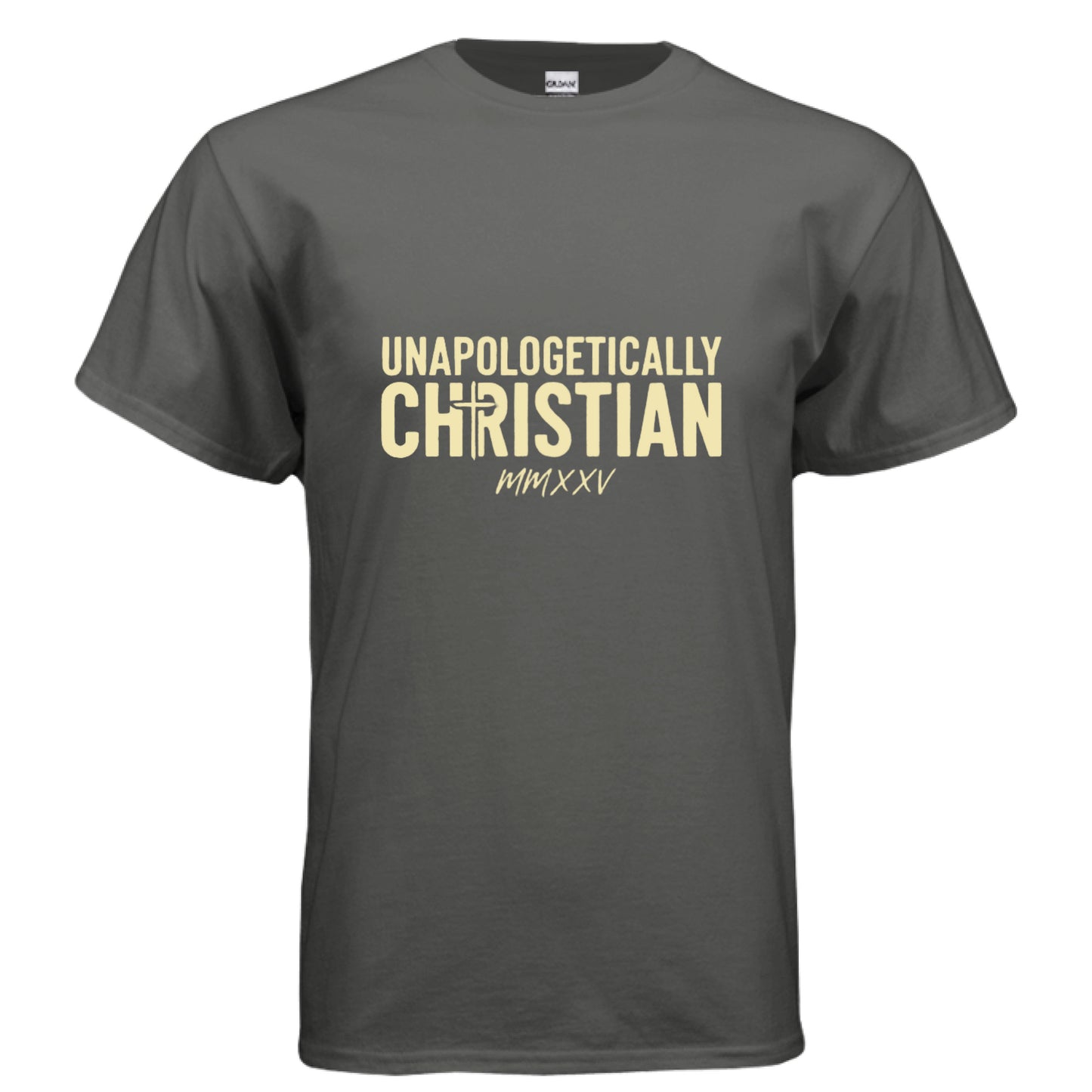 Unapologetically Faith T-Shirt CHARCOAL Salvation Clothing and Accessories Apparel