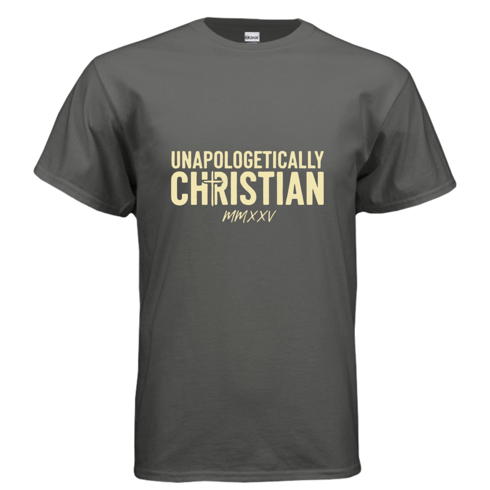 Unapologetically Faith T-Shirt CHARCOAL Salvation Clothing and Accessories Apparel