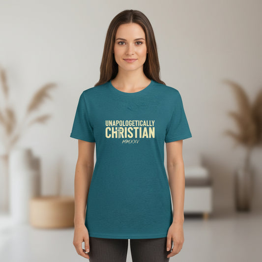 Unapologetically Faith T-Shirt ANTIQUE SAPPHIRE Salvation Clothing and Accessories Apparel