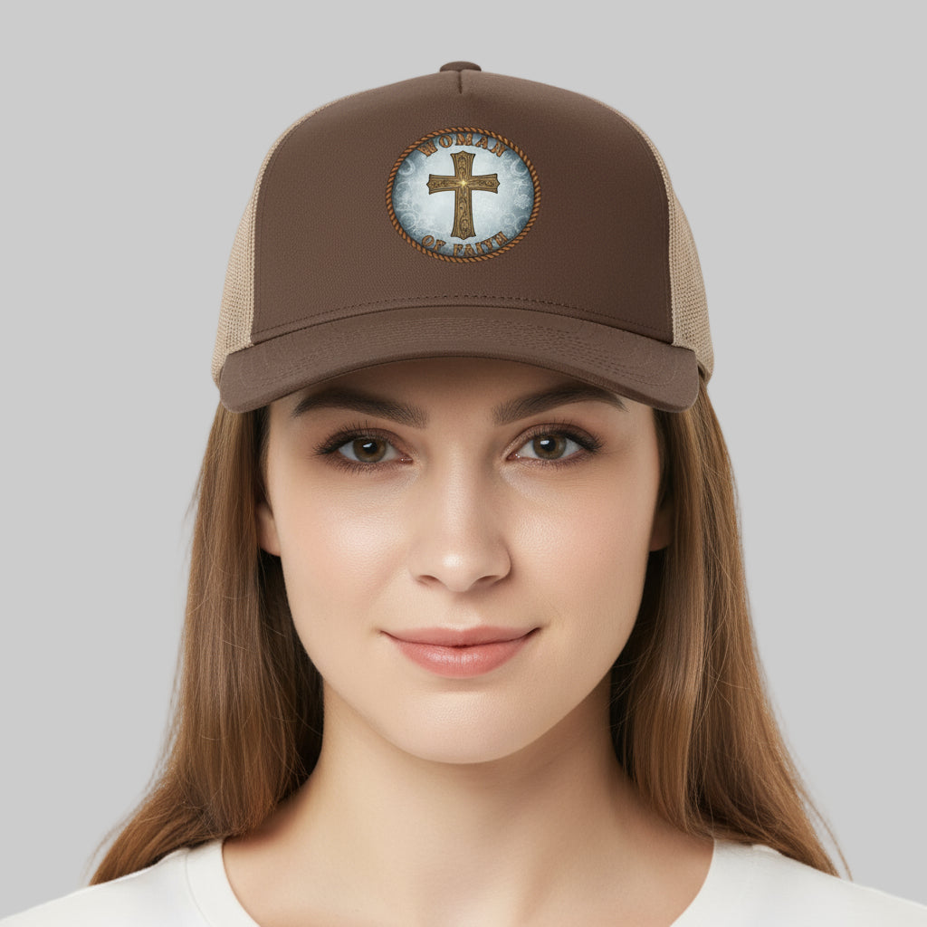 Women Of Faith Faith Hat Brown Khaki ONE SIZE Salvation Clothing and Accessories Apparel
