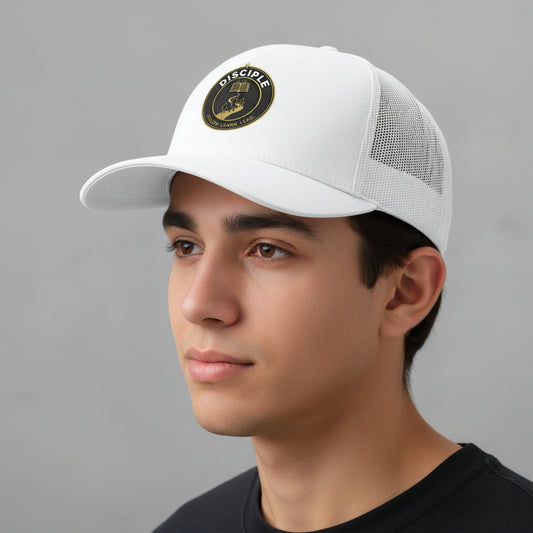 Disciple Christian Hat White ONE SIZE Salvation Clothing and Accessories Apparel