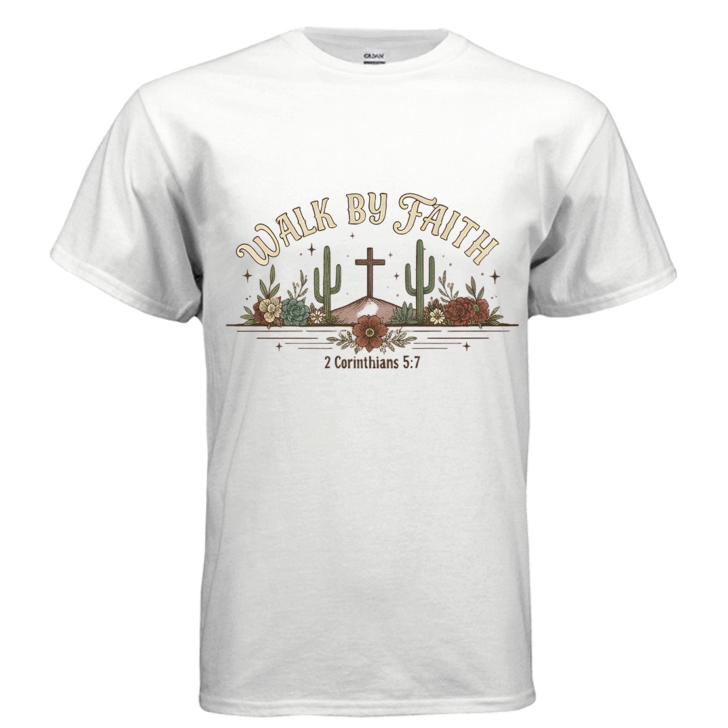 Walk by Faith Faith T-Shirt WHITE Salvation Clothing and Accessories Apparel