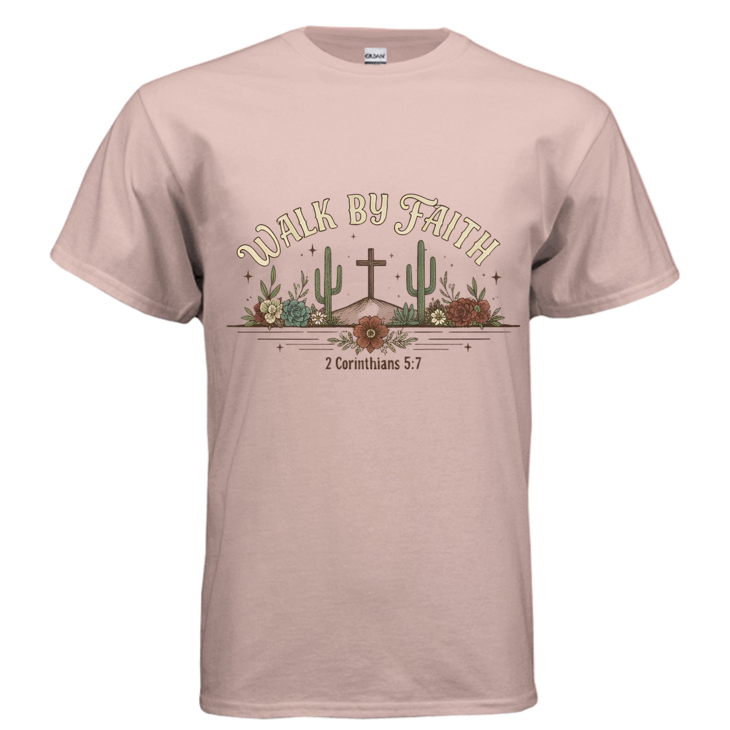 Walk by Faith Faith T-Shirt Dusty Rose Salvation Clothing and Accessories Apparel