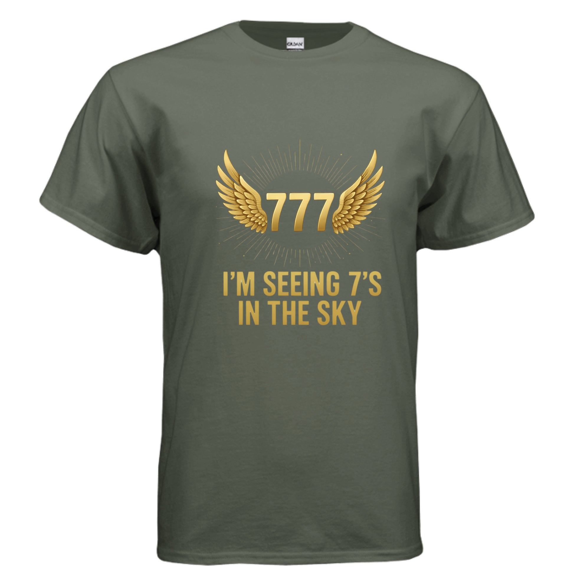 I'm seeing 7's in the Sky Faith T-Shirt-(Brandon Lake Inspired) Salvation Clothing and Accessories Apparel