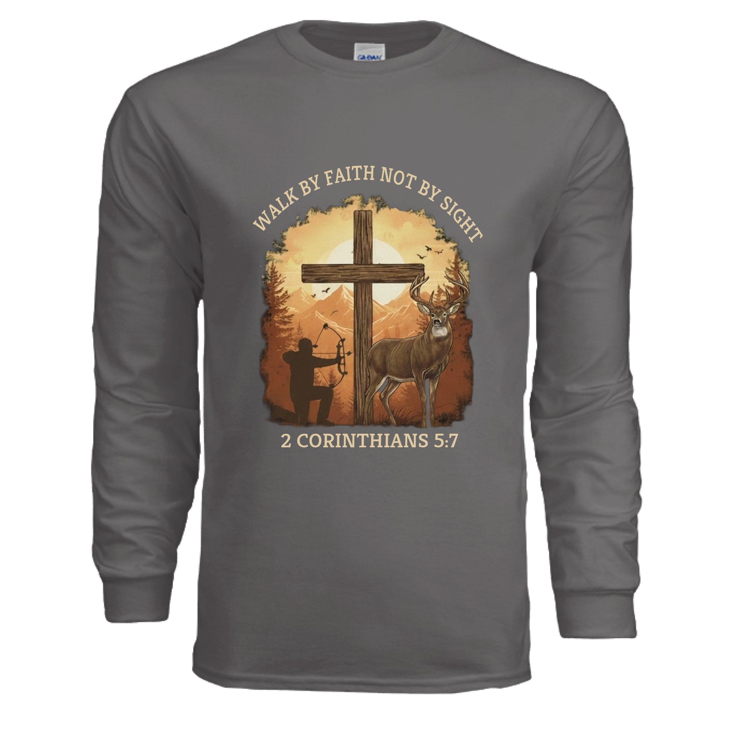 Walk by Faith Not Sight Faith Long Sleeve shirt (Hunting) Salvation Clothing and Accessories Apparel