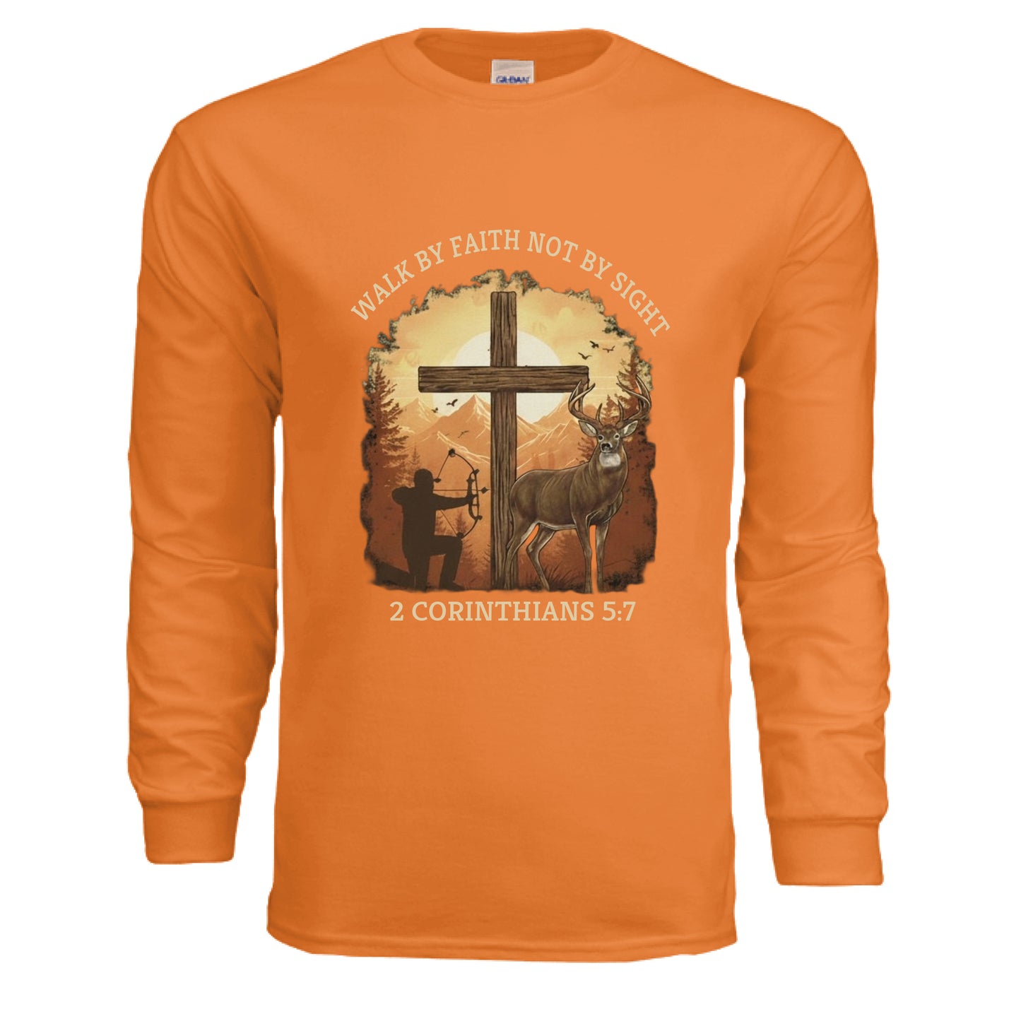 Walk by Faith Not Sight Faith Long Sleeve shirt (Hunting) Salvation Clothing and Accessories Apparel