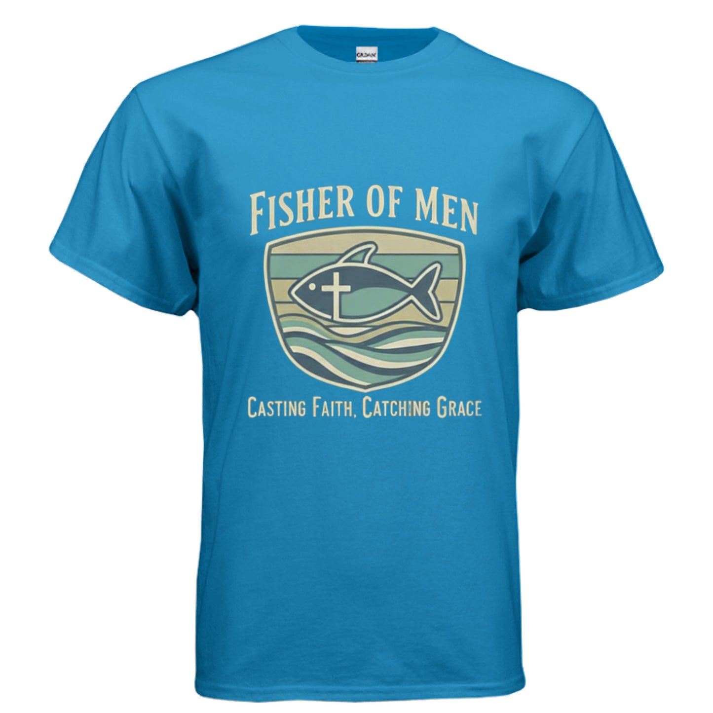 Fisher of Men Faith T-Shirt SAPPHIRE Salvation Clothing and Accessories Apparel