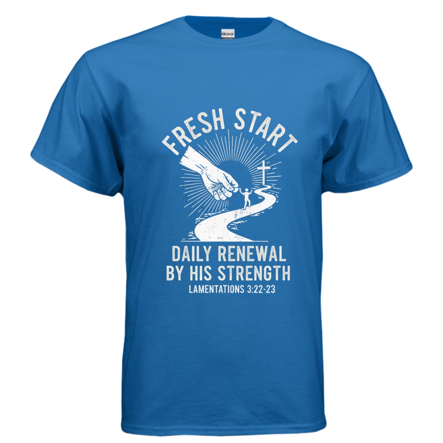 Fresh Start Faith T-Shirt (New beginning in life) ROYAL Salvation Clothing and Accessories Apparel