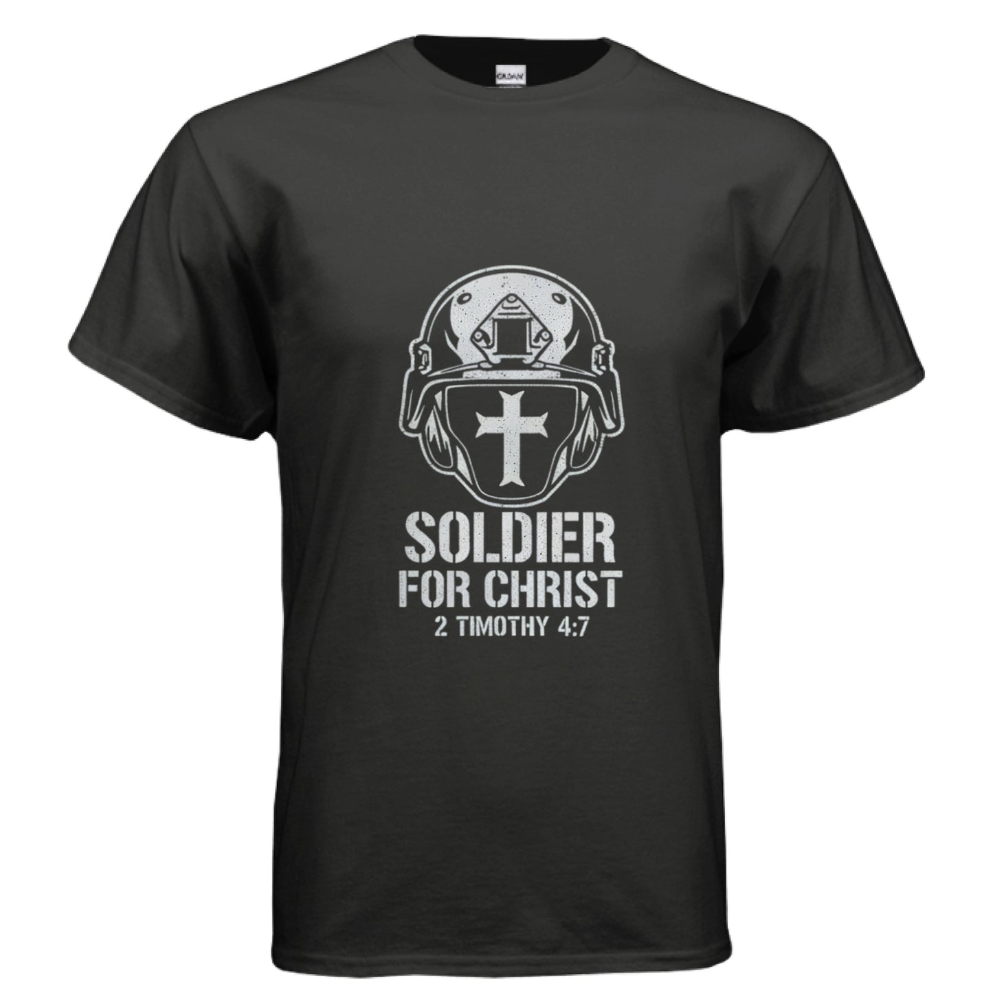 Soldier for Christ Faith T-Shirt BLACK Salvation Clothing and Accessories Apparel
