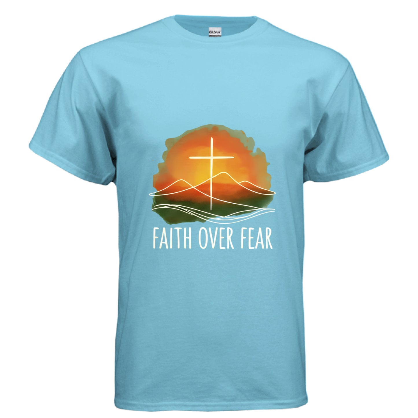 Faith Over Fear Faith T-Shirt SKY Salvation Clothing and Accessories Apparel