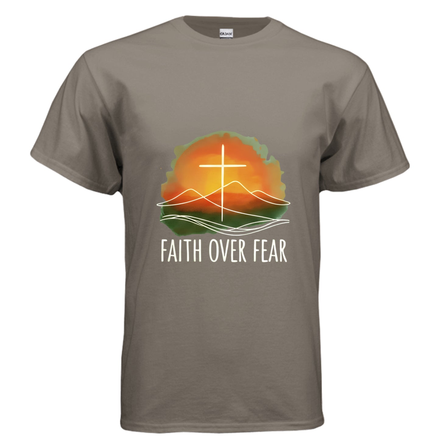 Faith Over Fear Faith T-Shirt BROWN SAVANA Salvation Clothing and Accessories Apparel