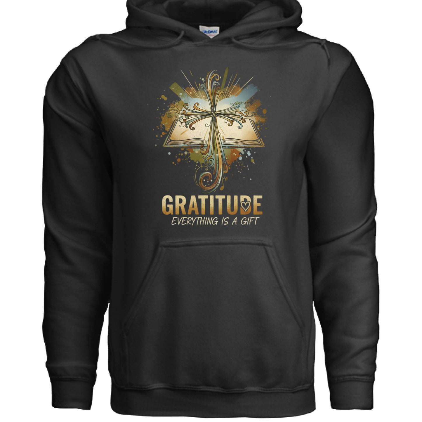 Gratitude Faith Hoodie (Brandon Lake inspired) BLACK Salvation Clothing and Accessories Apparel