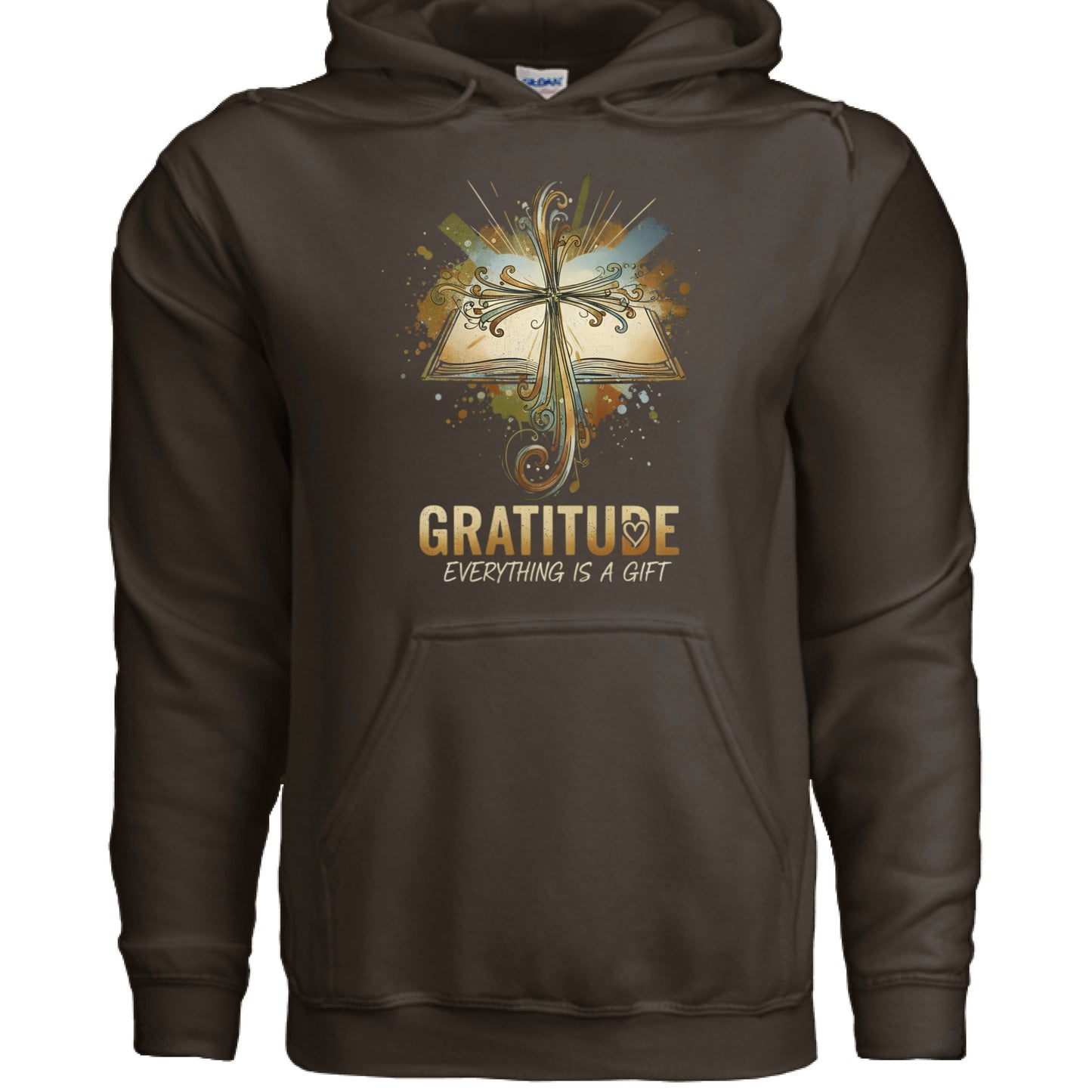 Gratitude Faith Hoodie (Brandon Lake inspired) DARK CHOCOLATE Salvation Clothing and Accessories Apparel