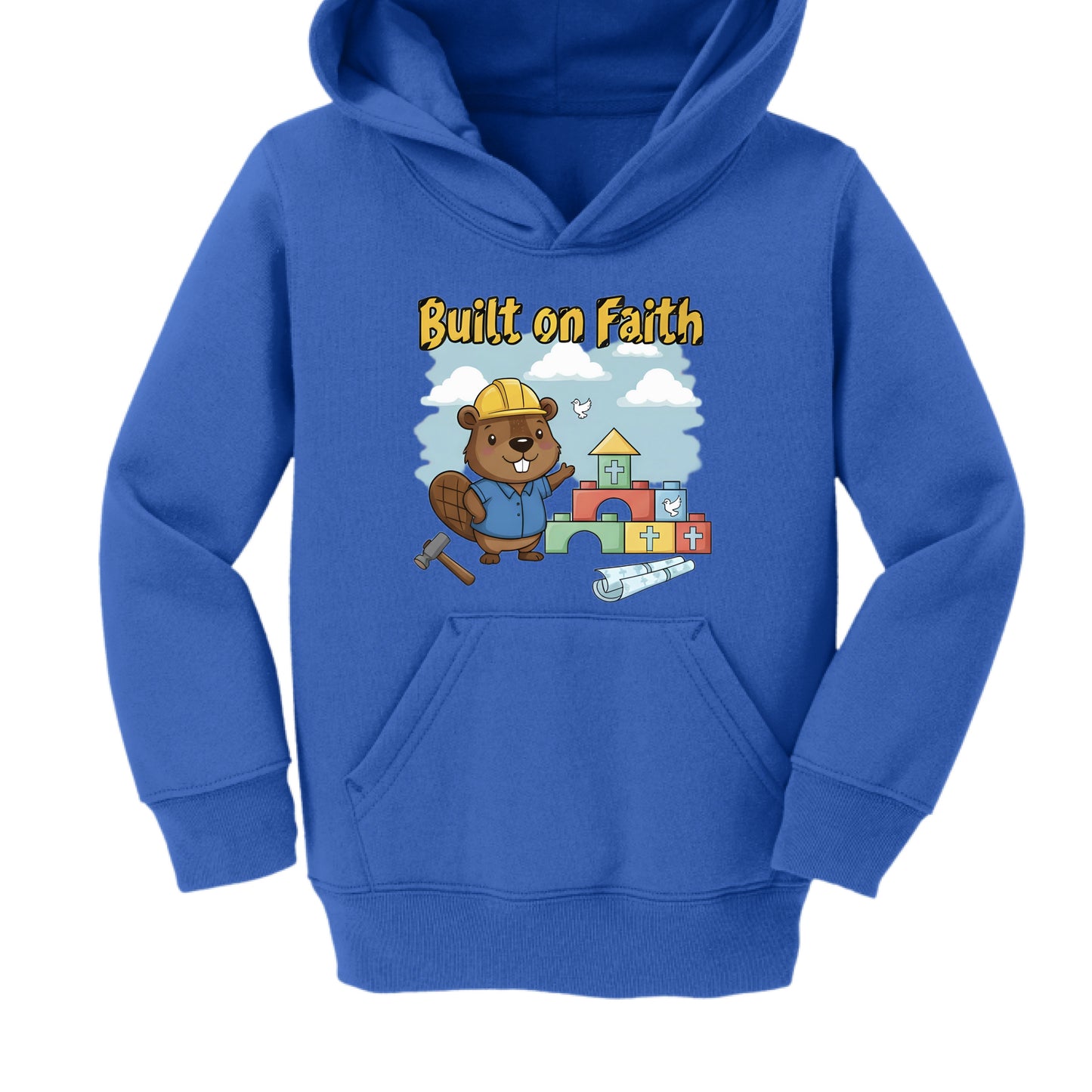 Built on Faith Faith Toddler Hoodie Royal Salvation Clothing and Accessories Apparel