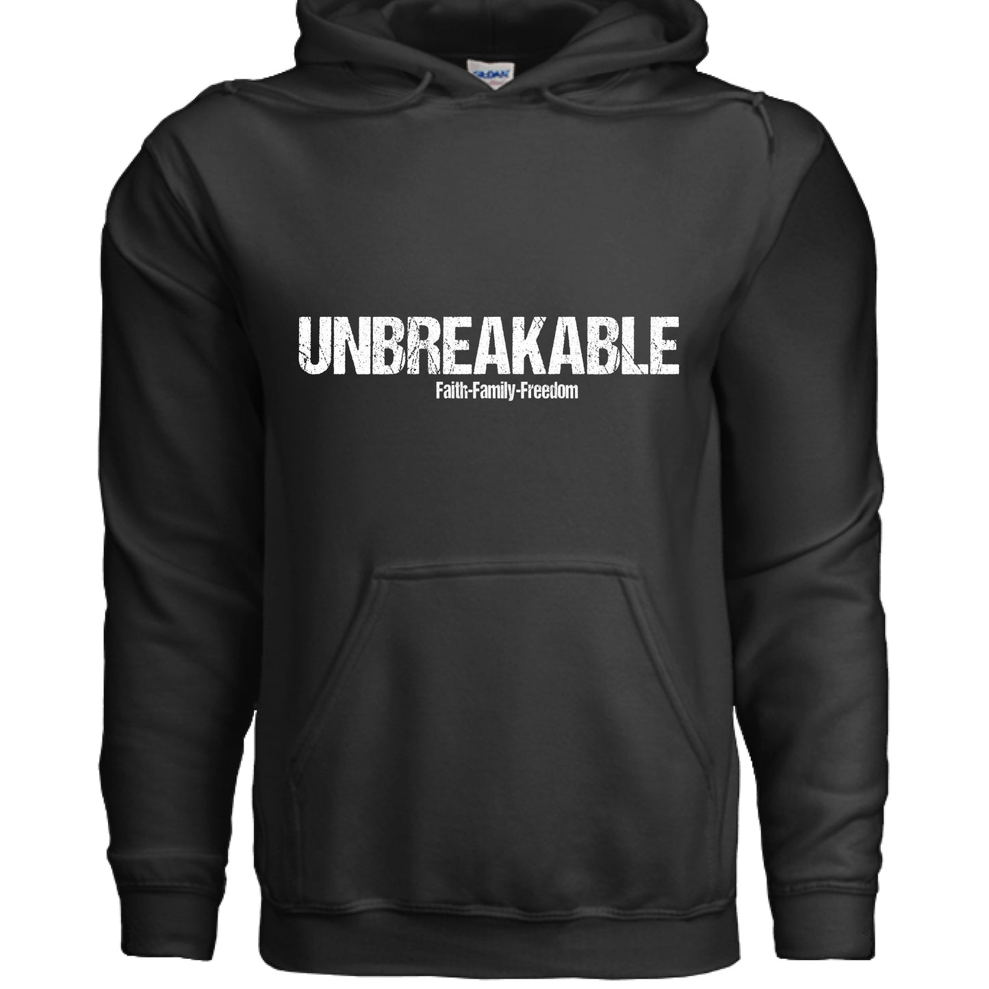 Unbreakable Faith Hoodie BLACK Salvation Clothing and Accessories Apparel