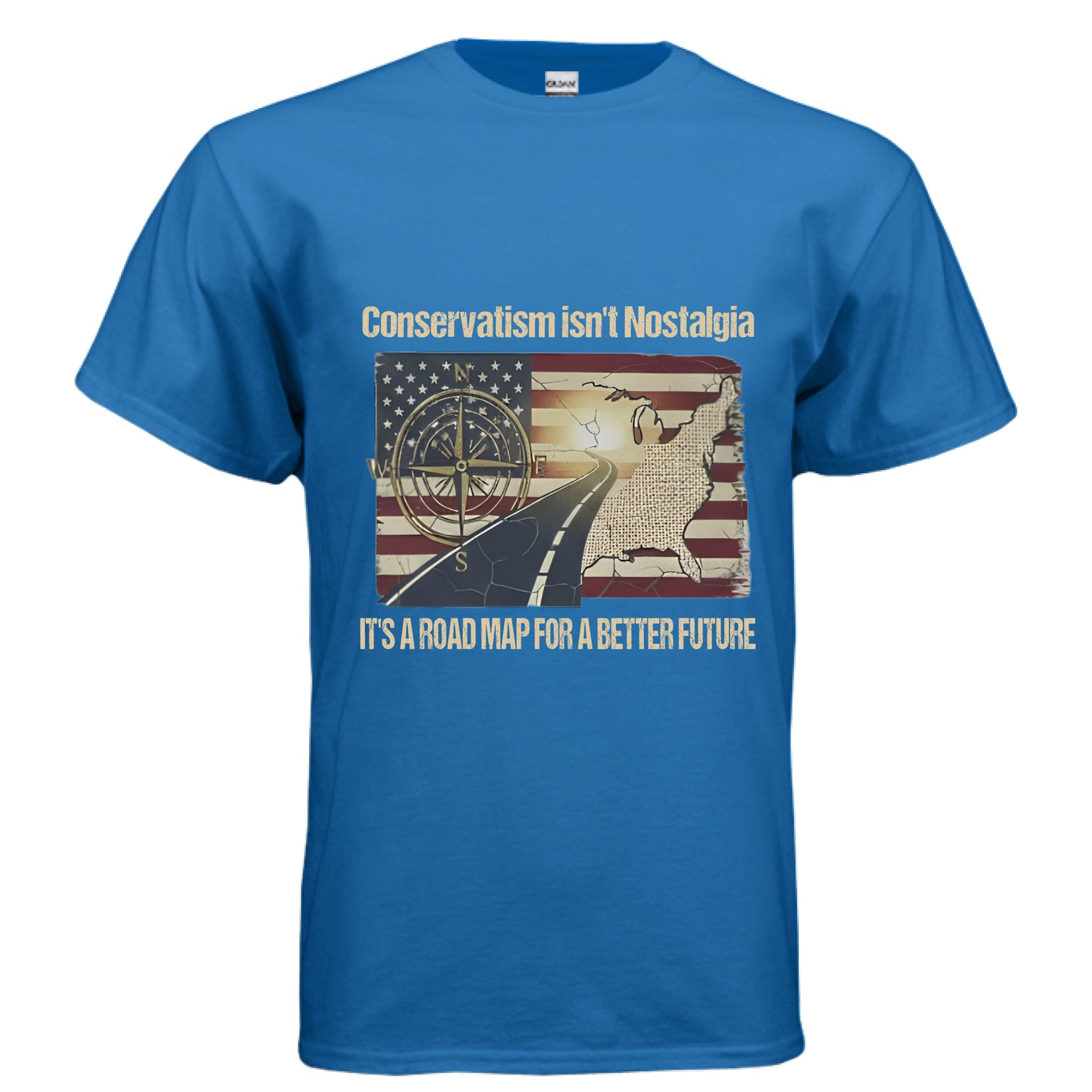 Roadmap for a better future Patriot T-Shirt (Charlie Kirk Inspired) ROYAL Salvation Clothing and Accessories Apparel
