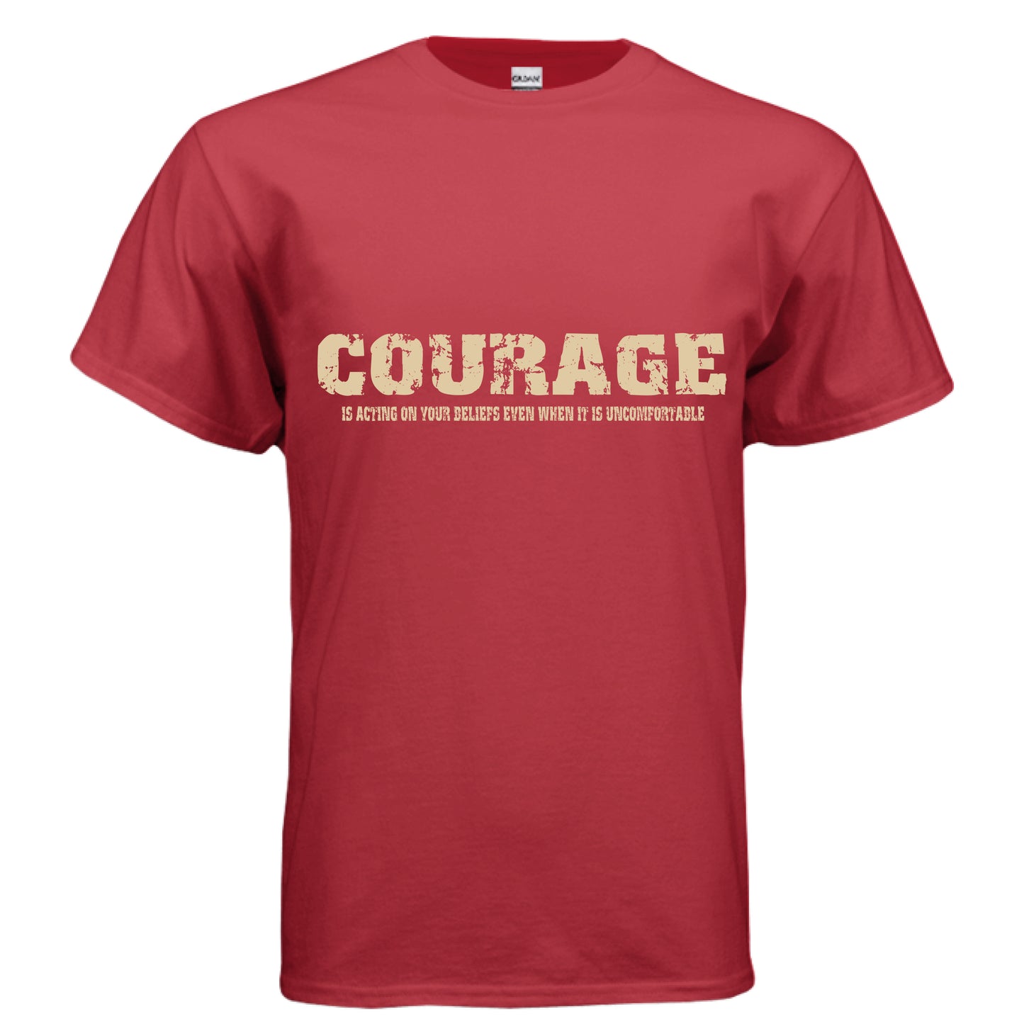 Courage Patriot T-Shirt-(Charlie Kirk Inspired) RED Salvation Clothing and Accessories Apparel