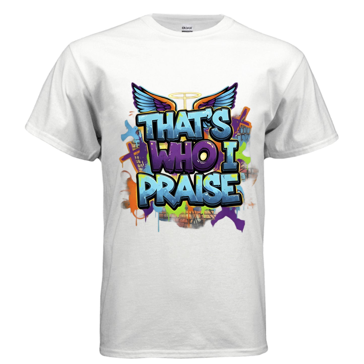 That's who i praise Faith T-Shirt (Brandon Lake Inspired) WHITE Salvation Clothing and Accessories Apparel