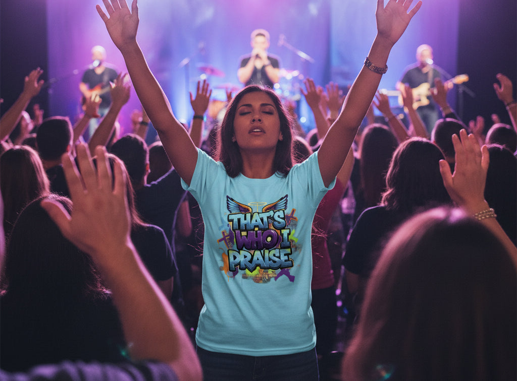 That's who i praise Faith T-Shirt (Brandon Lake Inspired) SKY Salvation Clothing and Accessories Apparel