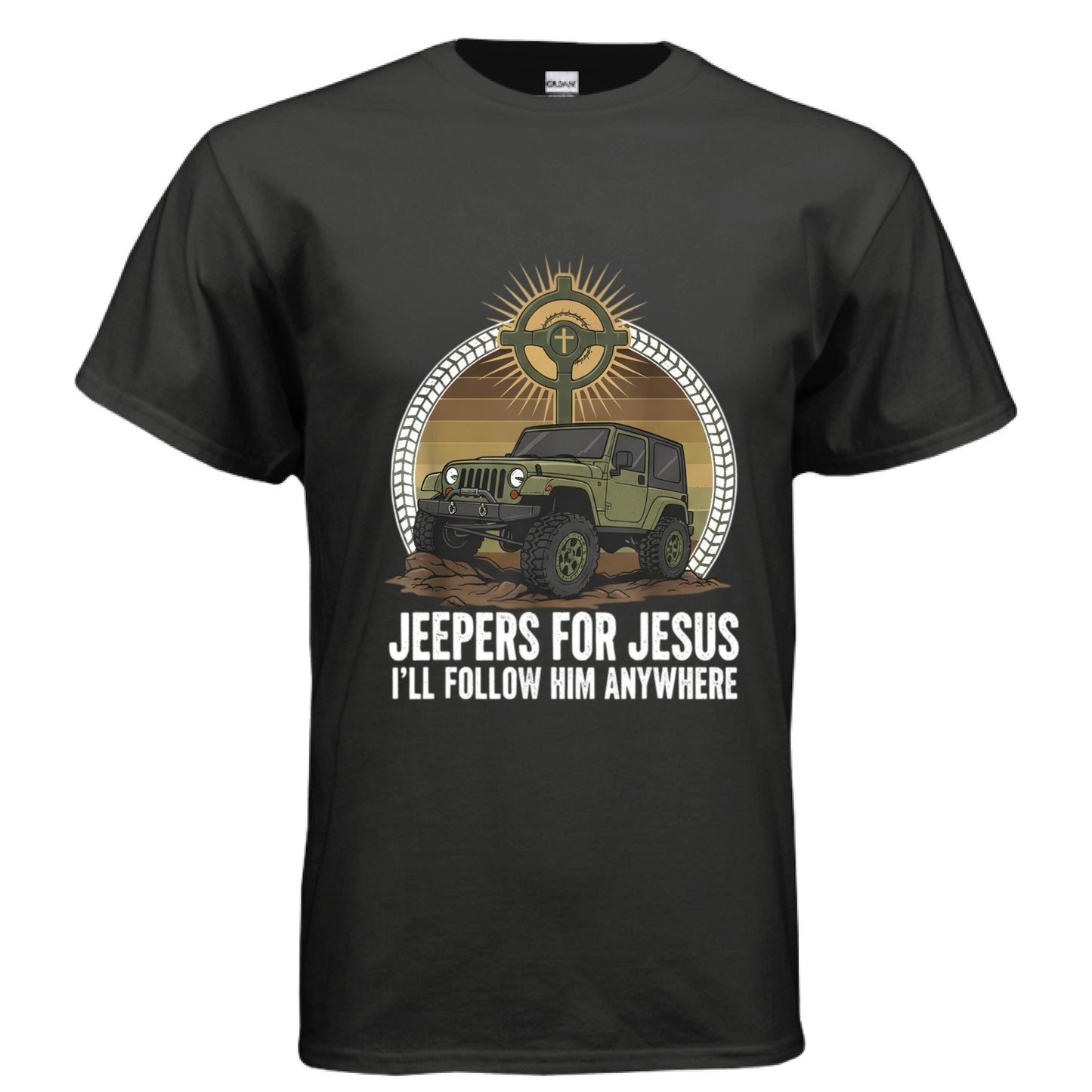 Jeepers for Jesus Faith T-Shirt BLACK Salvation Clothing and Accessories Apparel
