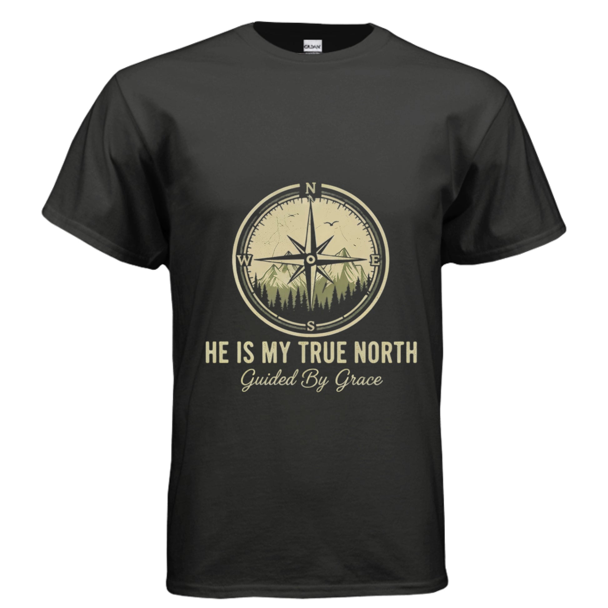 He is My True North Faith T-Shirt BLACK Salvation Clothing and Accessories Apparel