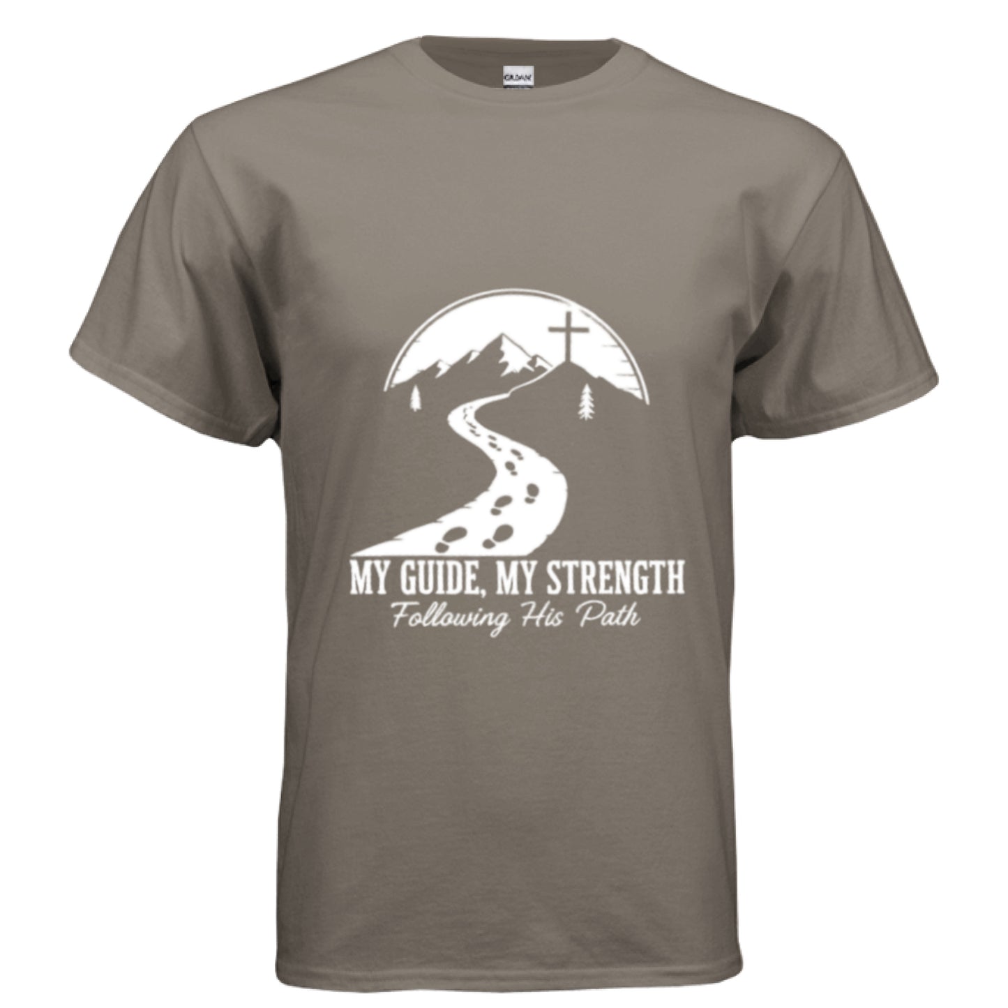 My Guide My Strength Faith T-Shirt BROWN SAVANA Salvation Clothing and Accessories Apparel