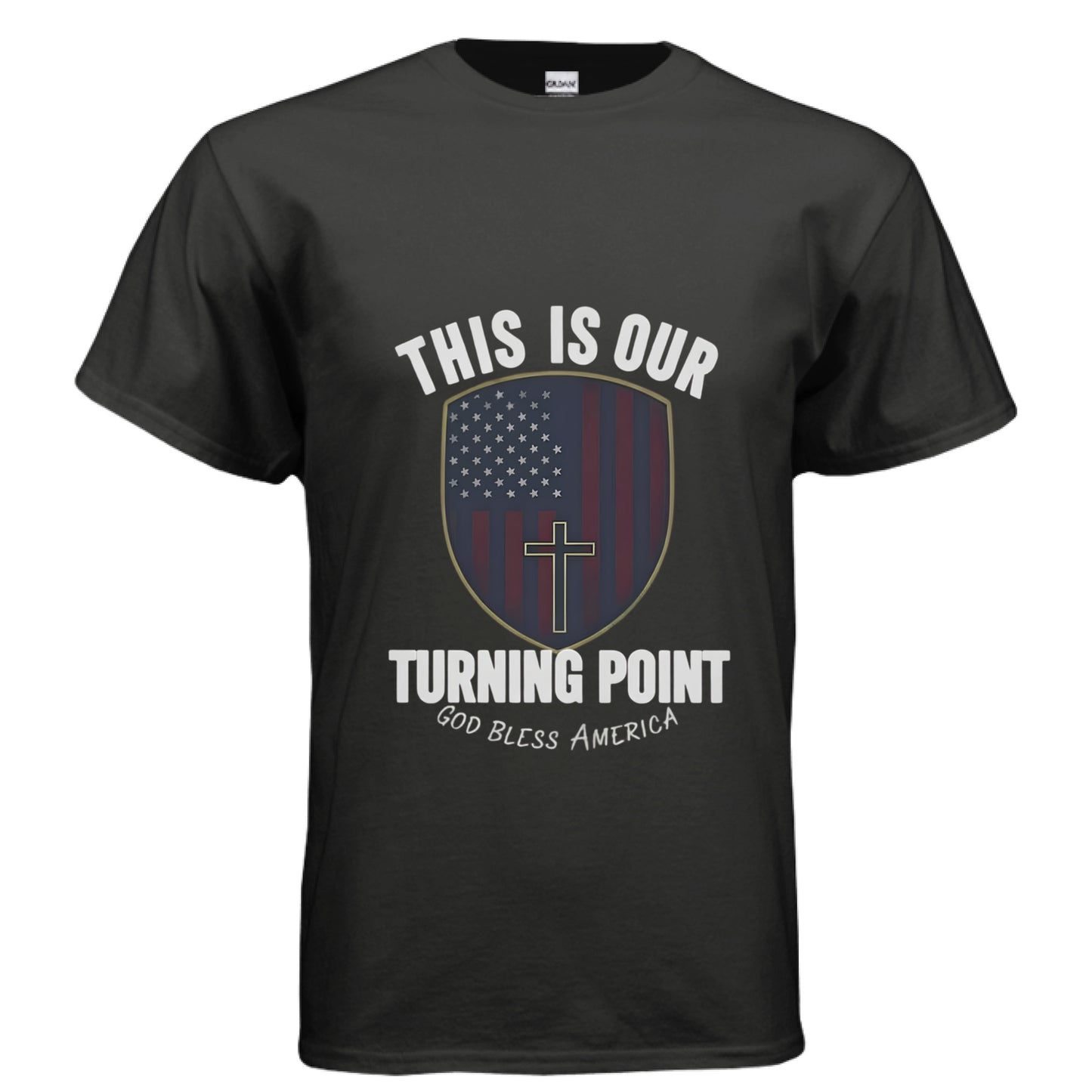 This is our Turning Point Patriot T-Shirt BLACK Salvation Clothing and Accessories Apparel