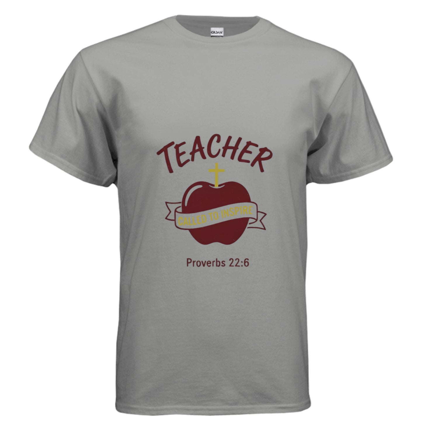 Teacher Called to Inspire Proverbs 22:6 Faith T-Shirt GRAVEL Salvation Clothing and Accessories Apparel