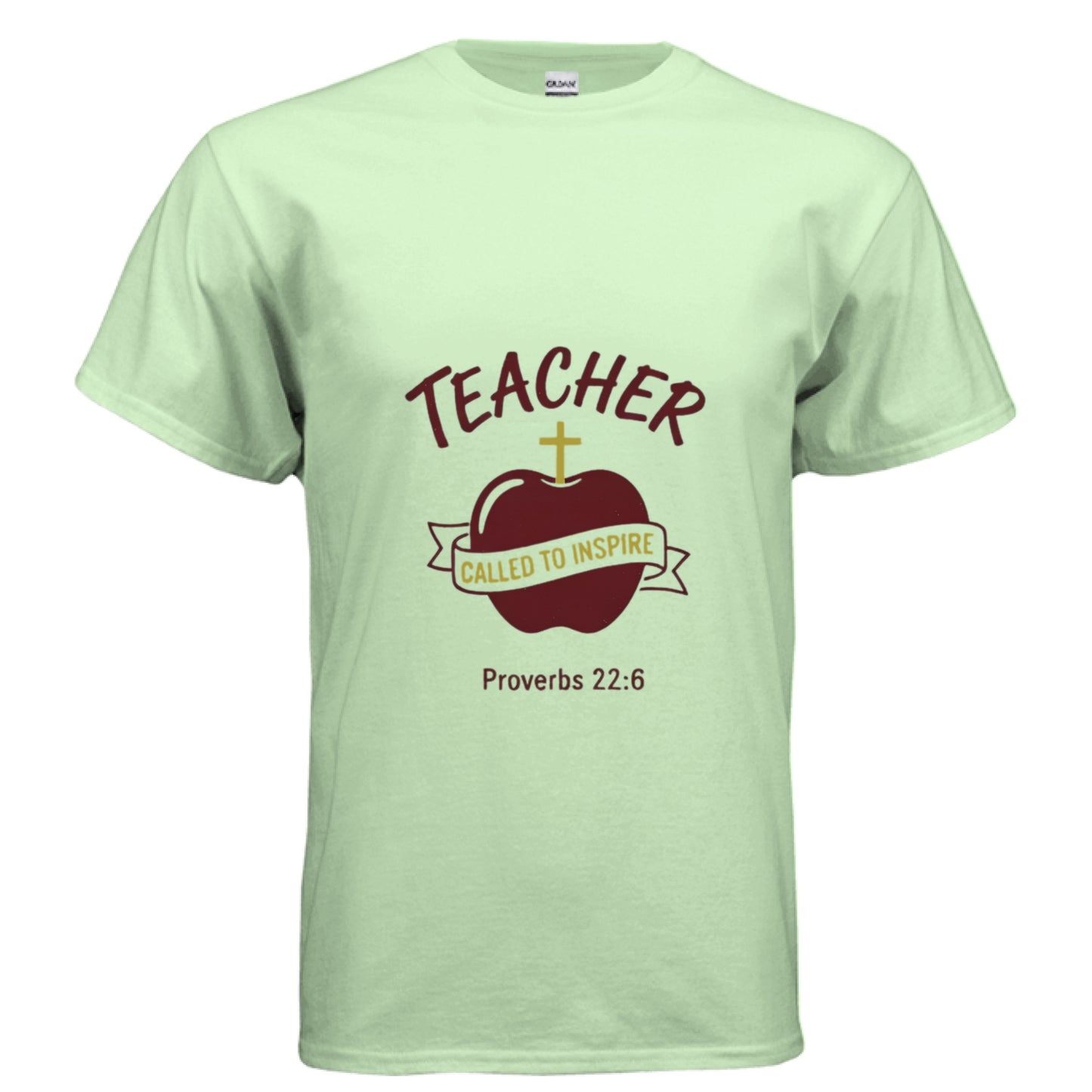 Teacher Called to Inspire Proverbs 22:6 Faith T-Shirt MINT GREEN Salvation Clothing and Accessories Apparel
