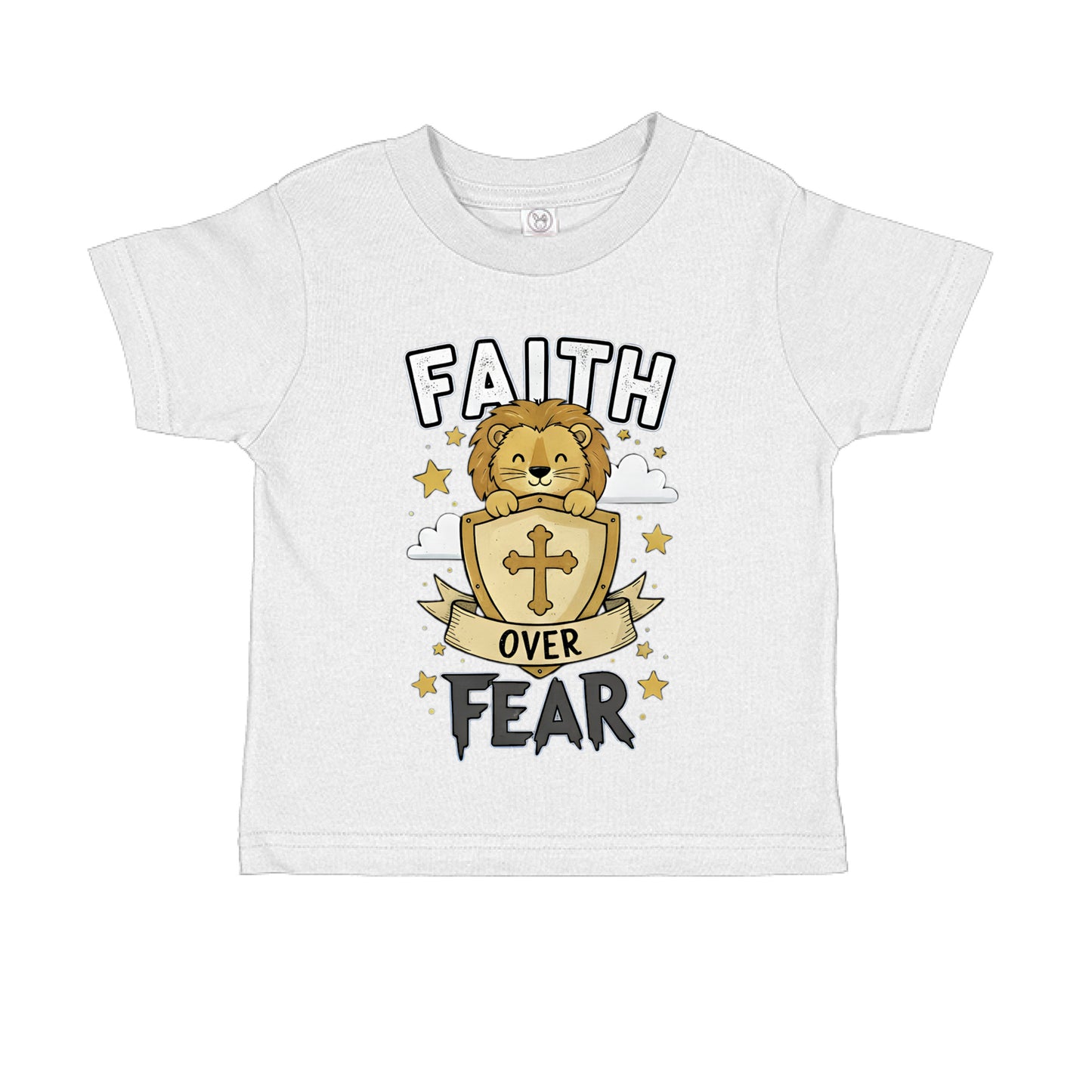 Faith over Fear Boys Faith T-Shirt WHITE Salvation Clothing and Accessories Apparel