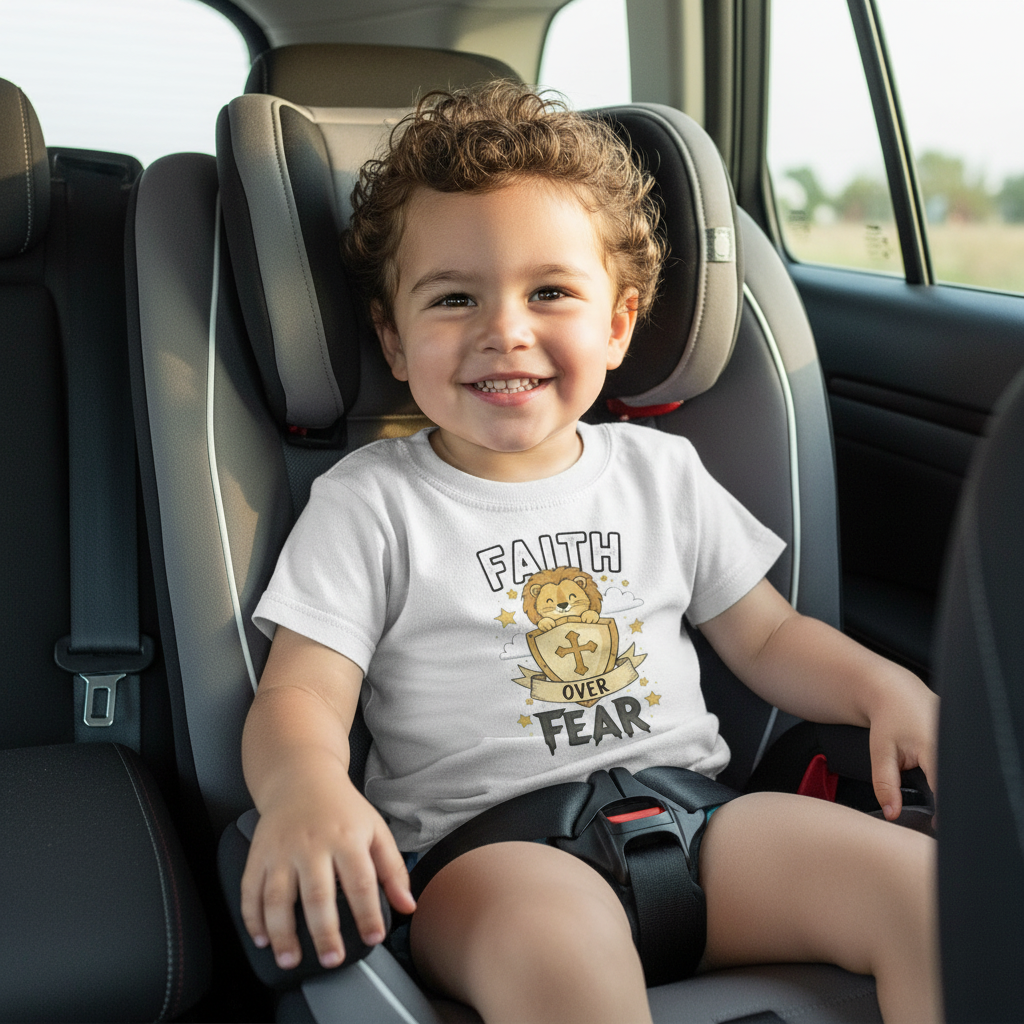 Faith over Fear Boys Faith T-Shirt Salvation Clothing and Accessories Apparel