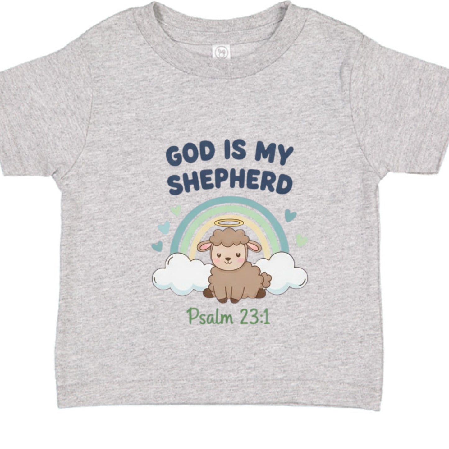 God is my Shepherd Psalm 23:1 Baby Faith T-Shirt HEATHER Salvation Clothing and Accessories Apparel