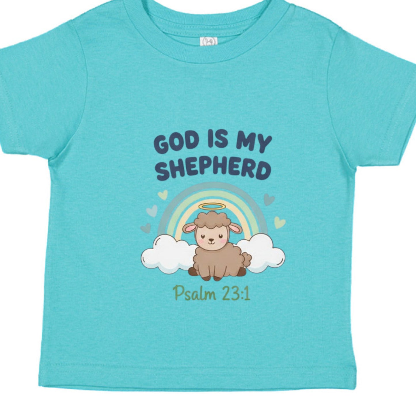 God is my Shepherd Psalm 23:1 Baby Faith T-Shirt CARIBBEAN Salvation Clothing and Accessories Apparel